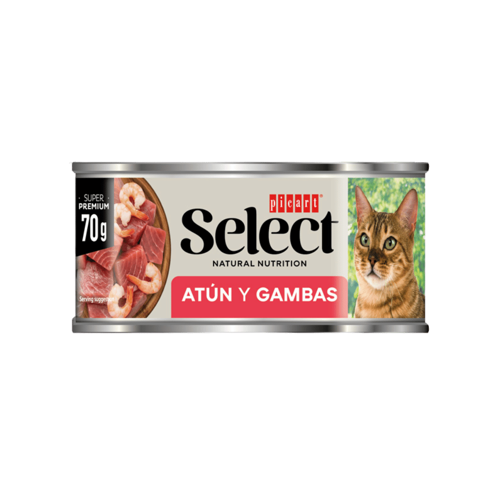 Picart Select Adult Atún y Gambas Lata Comida Húmeda para Gatos al mejor precio -todoastorenimal.com