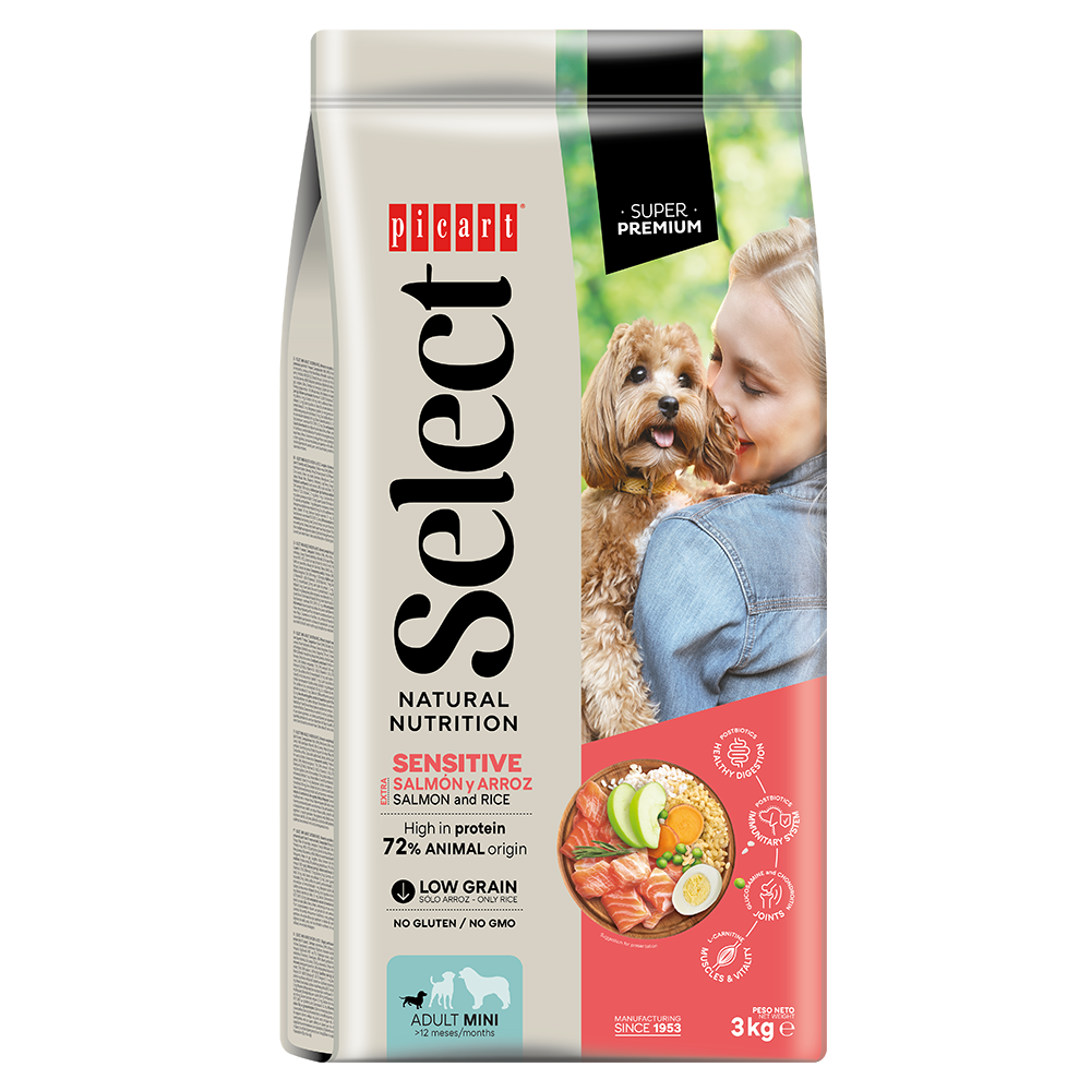 Picart Select Adult Mini Extra Salmón & Rice Pienso para Perros al mejor precio -todoastorenimal.com