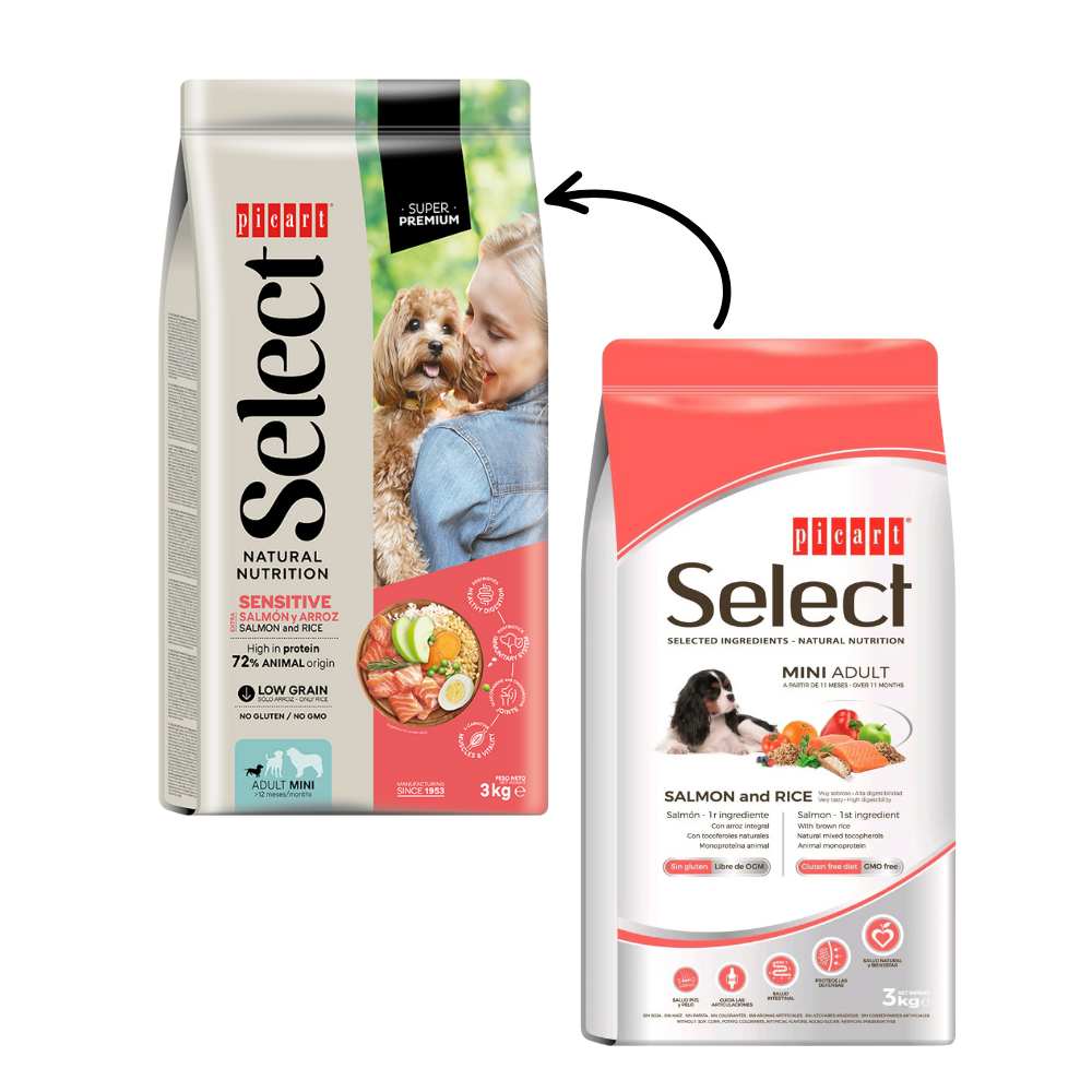 Picart Select Adult Mini Extra Salmón & Rice Pienso para Perros al mejor precio -todoastorenimal.com