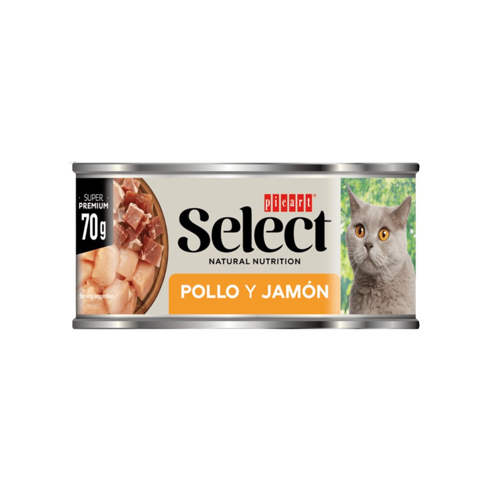 Picart Select Adult Pollo y Jamón Lata Comida Húmeda para Gatos al mejor precio -todoastorenimal.com