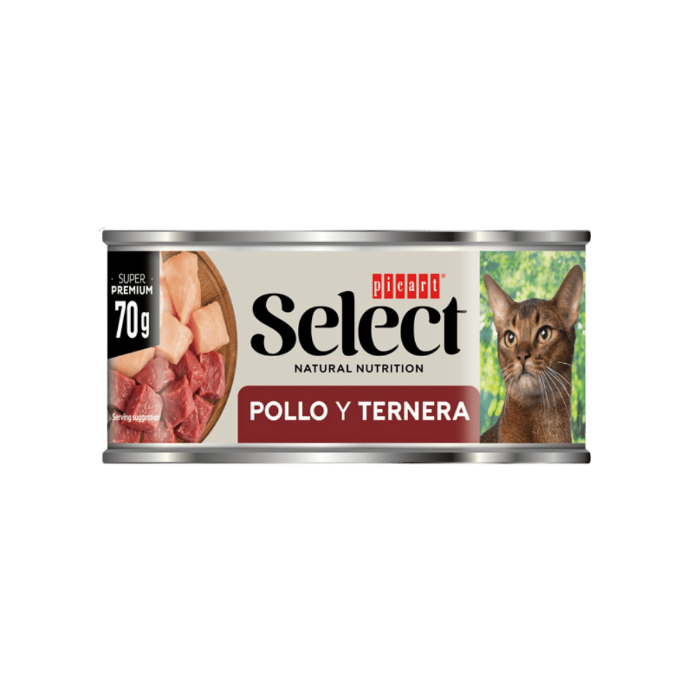 Picart Select Adult Pollo y Ternera Lata Comida Húmeda para Gatos al mejor precio -todoastorenimal.com