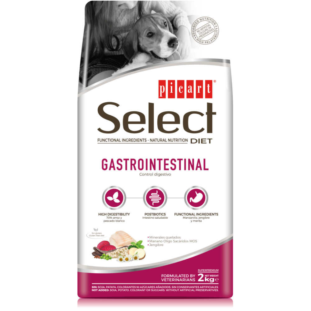 Picart Select Diet Gastrointestinal Pienso para Perros al mejor precio -todoastorenimal.com