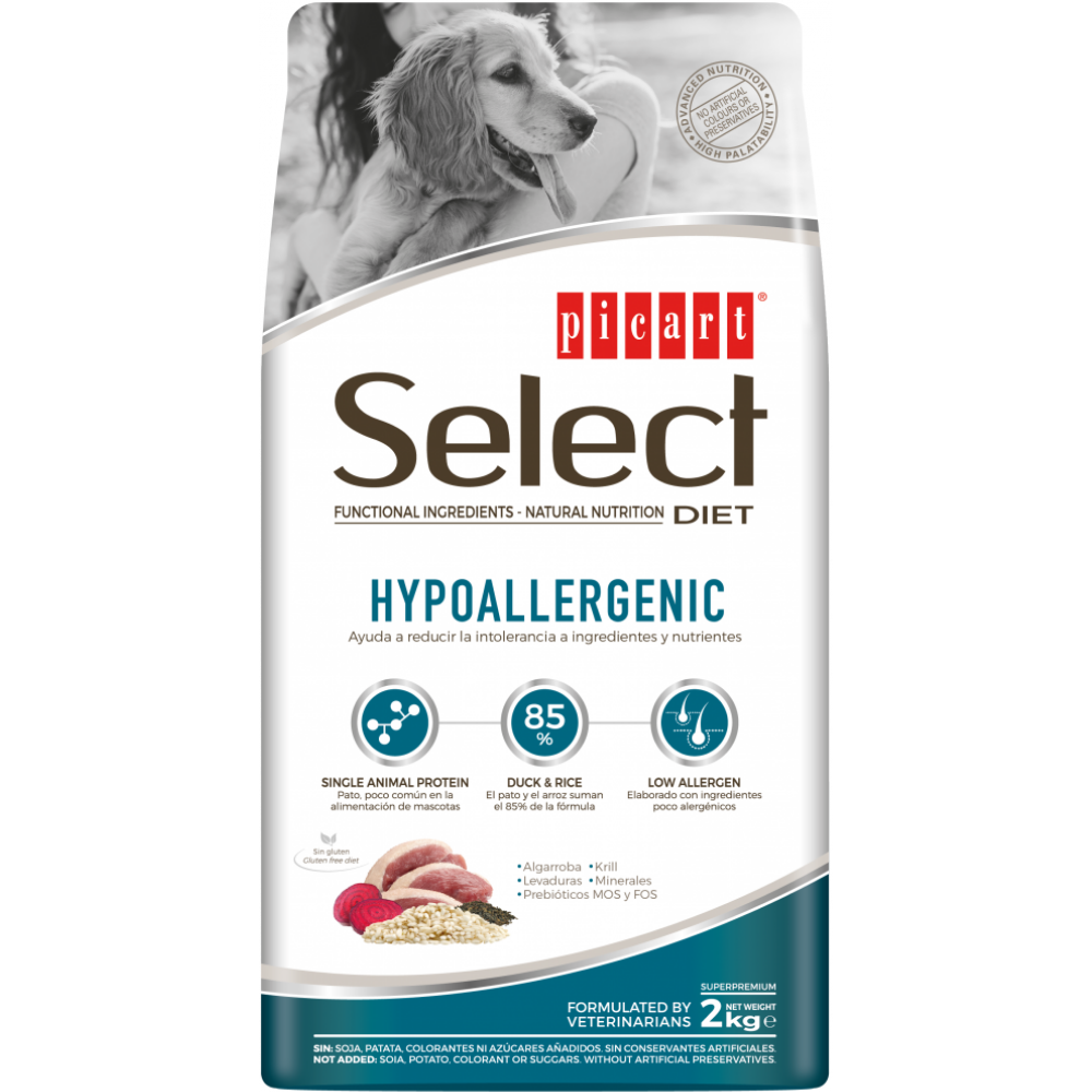 Picart Select Diet Hypoallergenic Pienso para Perros al mejor precio -todoastorenimal.com