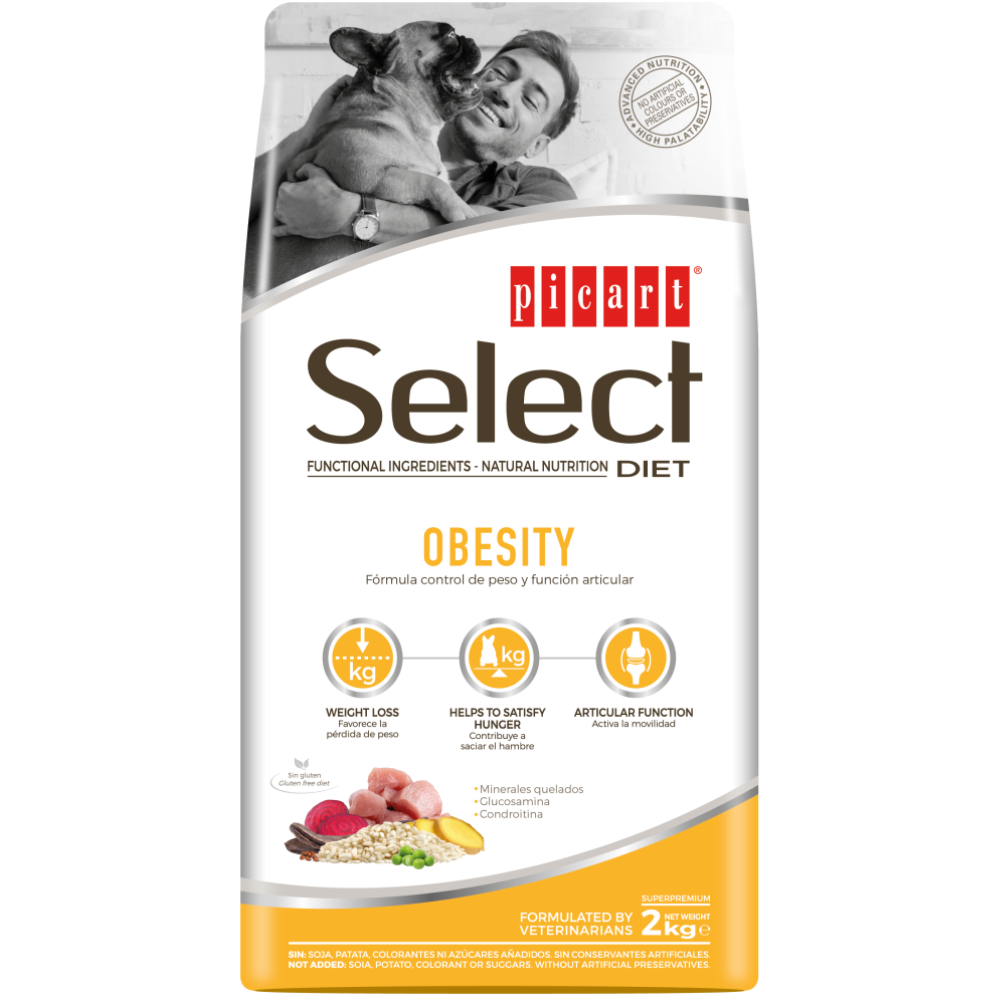 Picart Select Diet Obesity Pienso para Perros con Sobrepeso al mejor precio -todoastorenimal.com