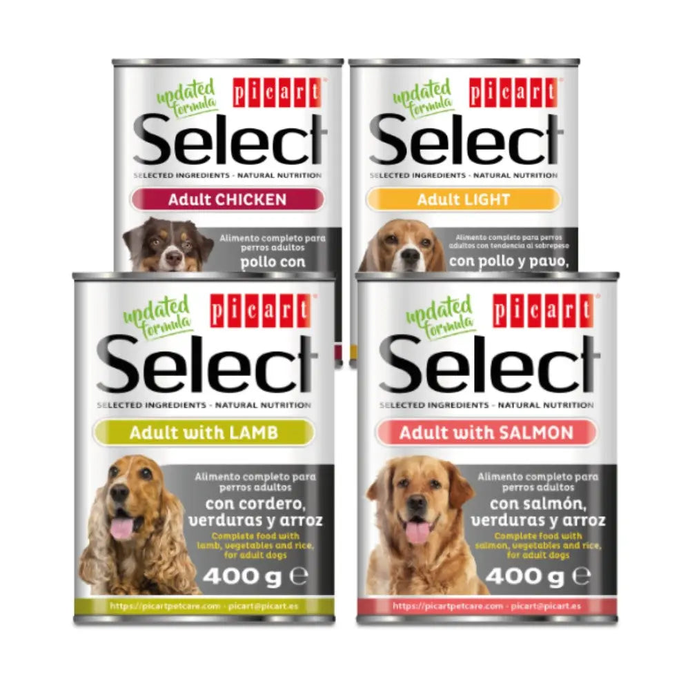 Picart Select Dog Lata 400 g al mejor precio -todoastorenimal.com