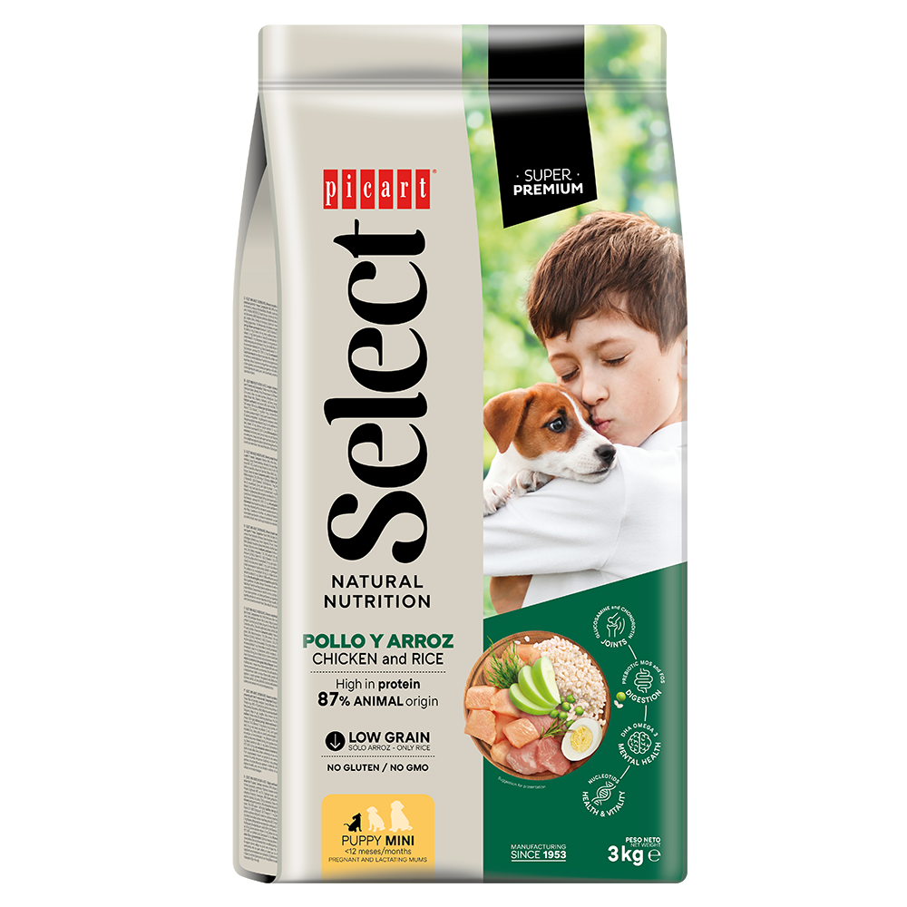 Picart Select Dog Puppy Mini 8 kg Pienso para Cachorros al mejor precio -todoastorenimal.com