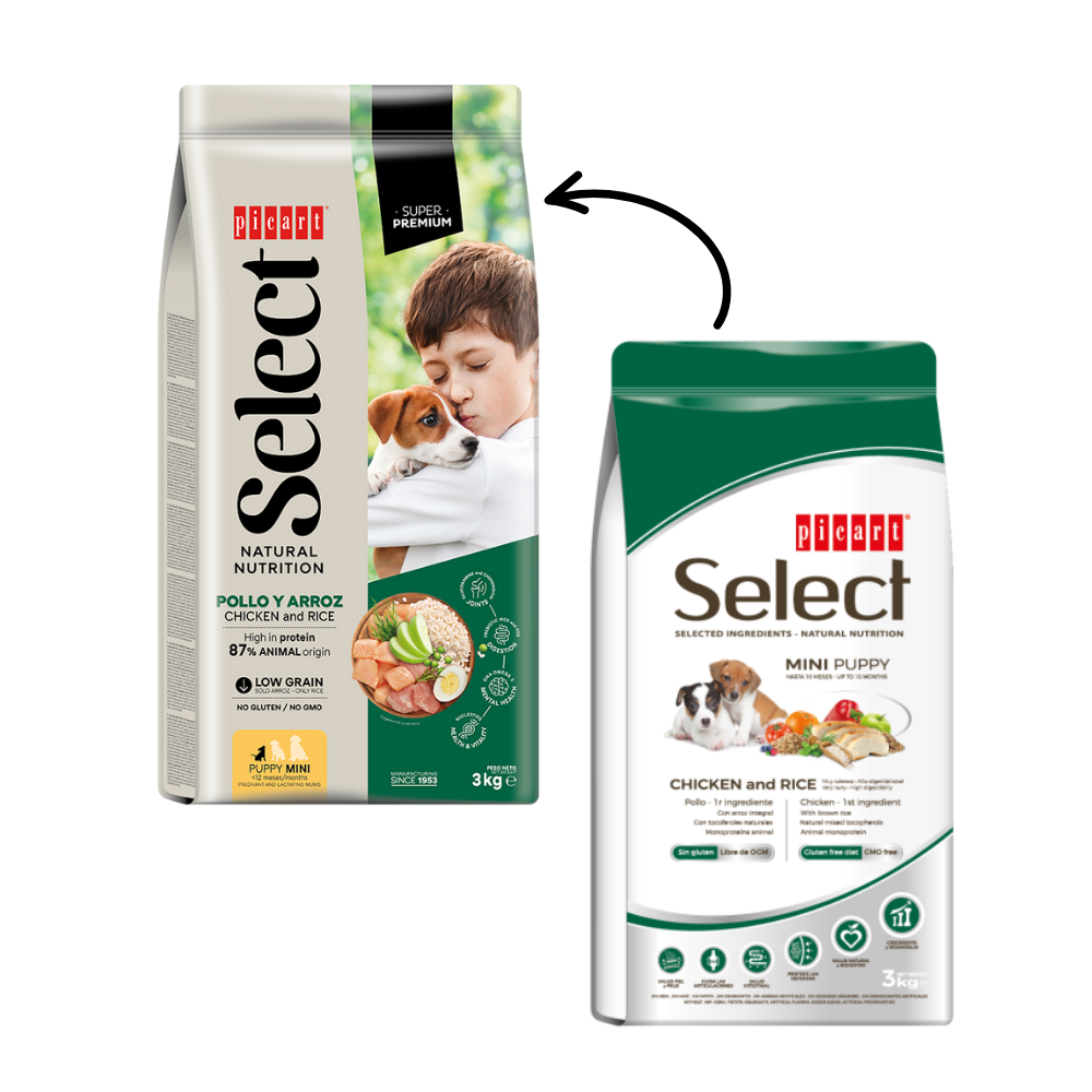 Picart Select Dog Puppy Mini 8 kg Pienso para Cachorros al mejor precio -todoastorenimal.com