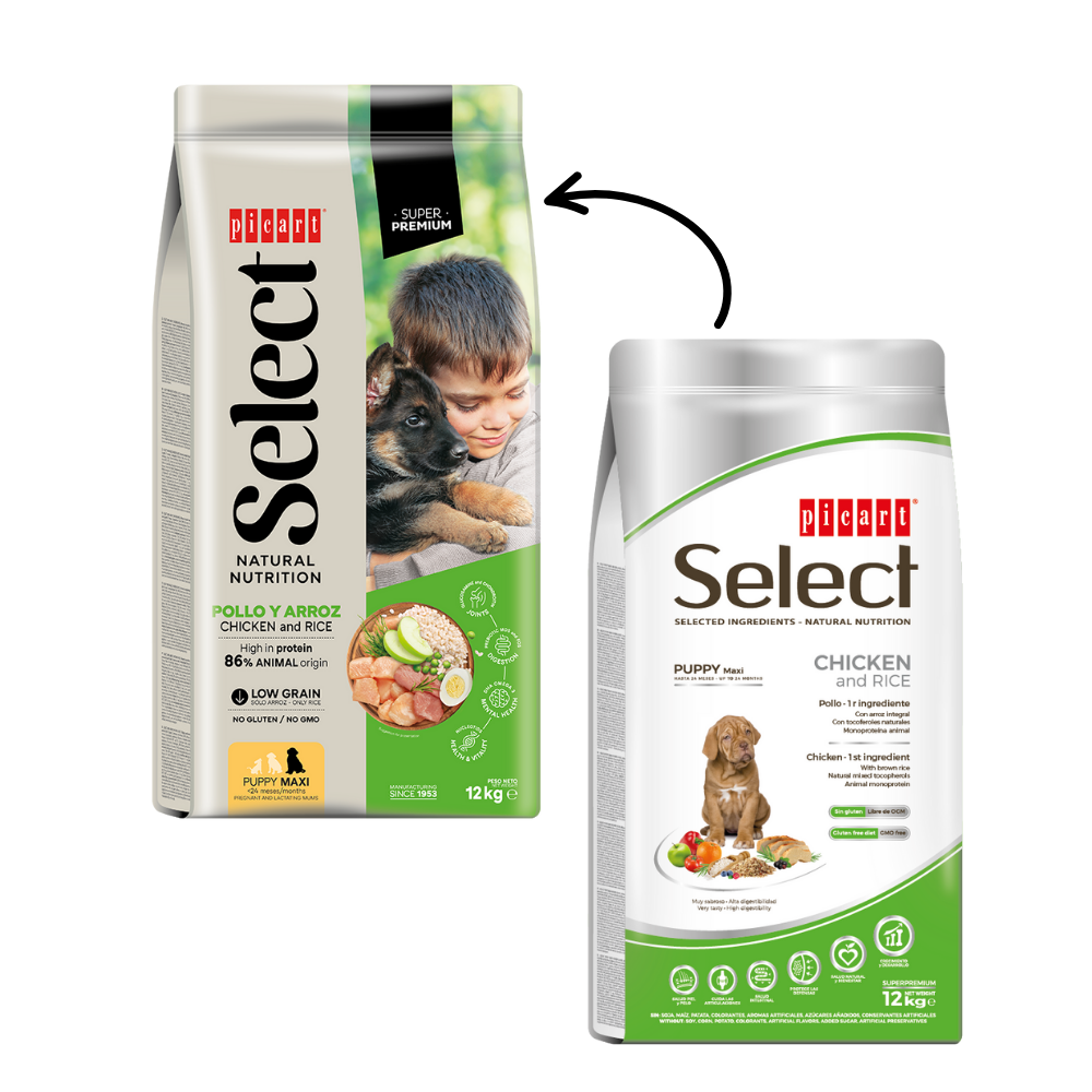 Picart Select Puppy Maxi Pienso para Cachorros de Raza Grande al mejor precio -todoastorenimal.com