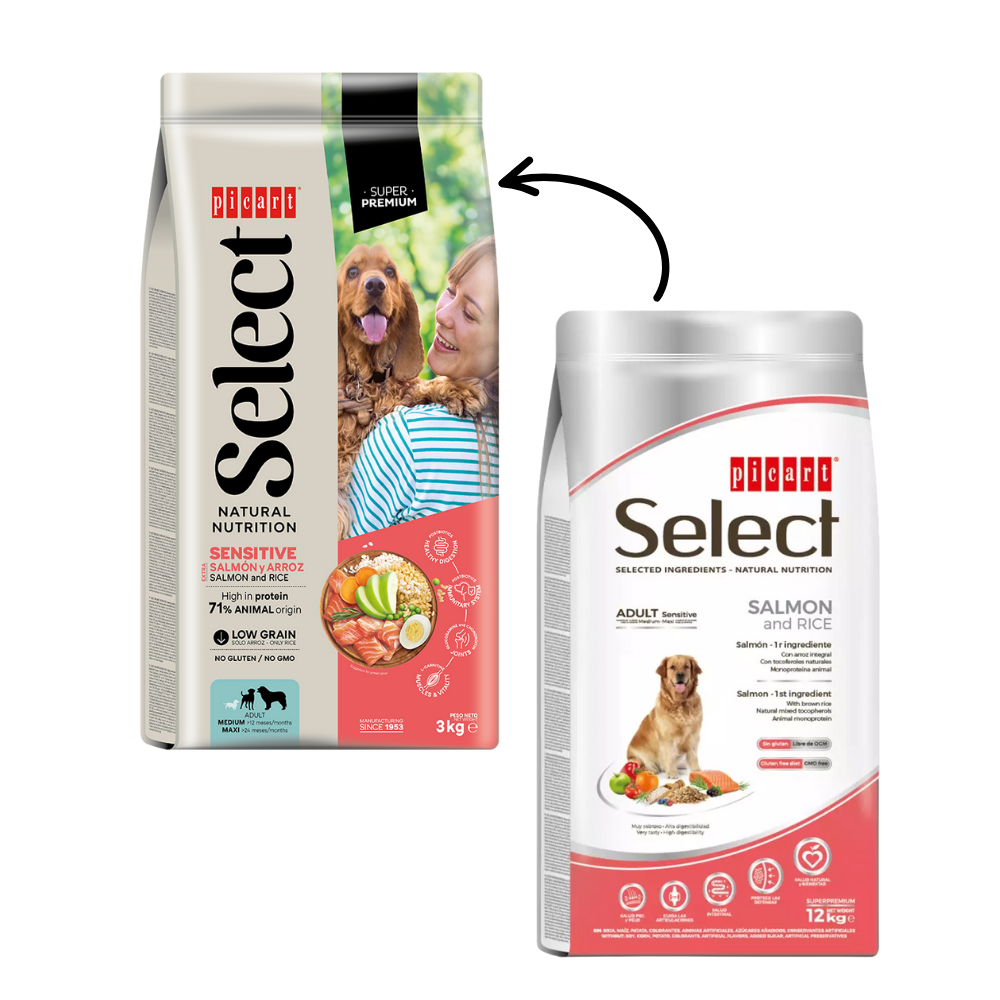 Picart Select Sensitive Extra Salmón & Rice Pienso para Perros al mejor precio -todoastorenimal.com