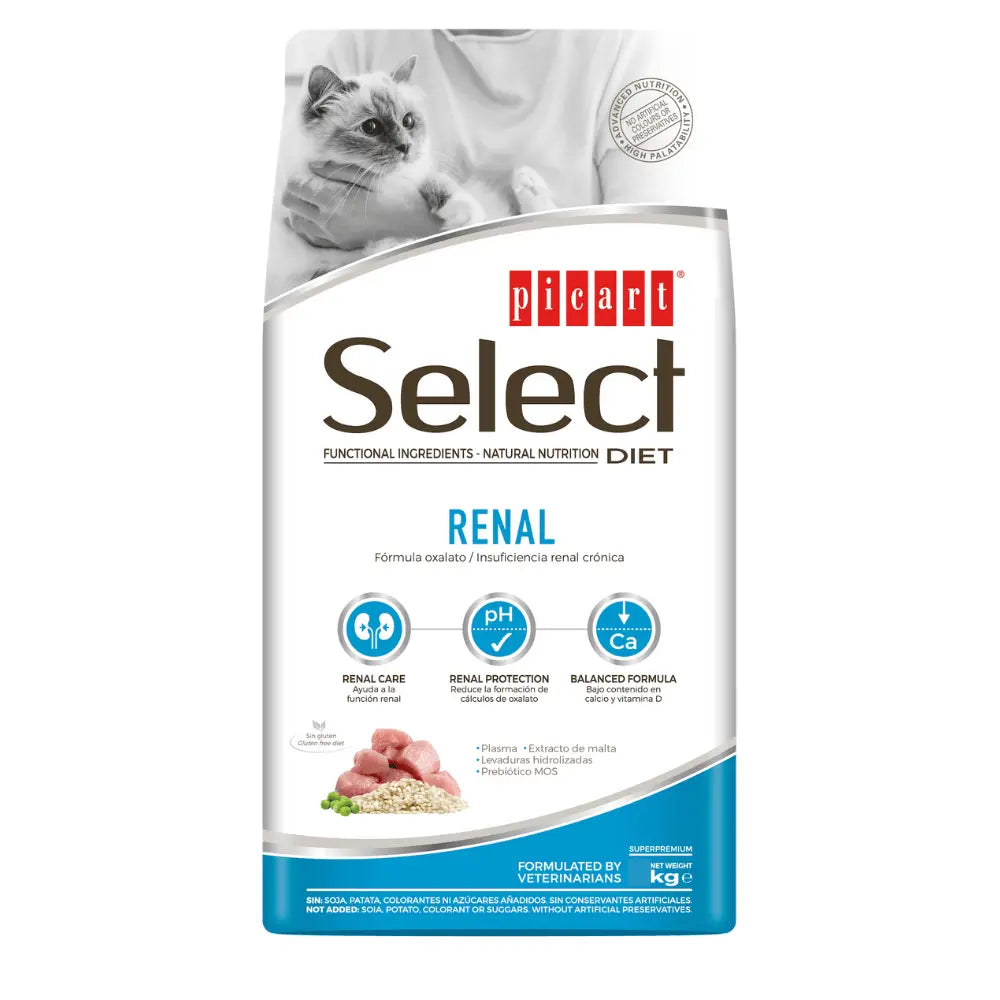 Picart Select Veterinary Diet Renal Pienso para Gatos al mejor precio -todoastorenimal.com