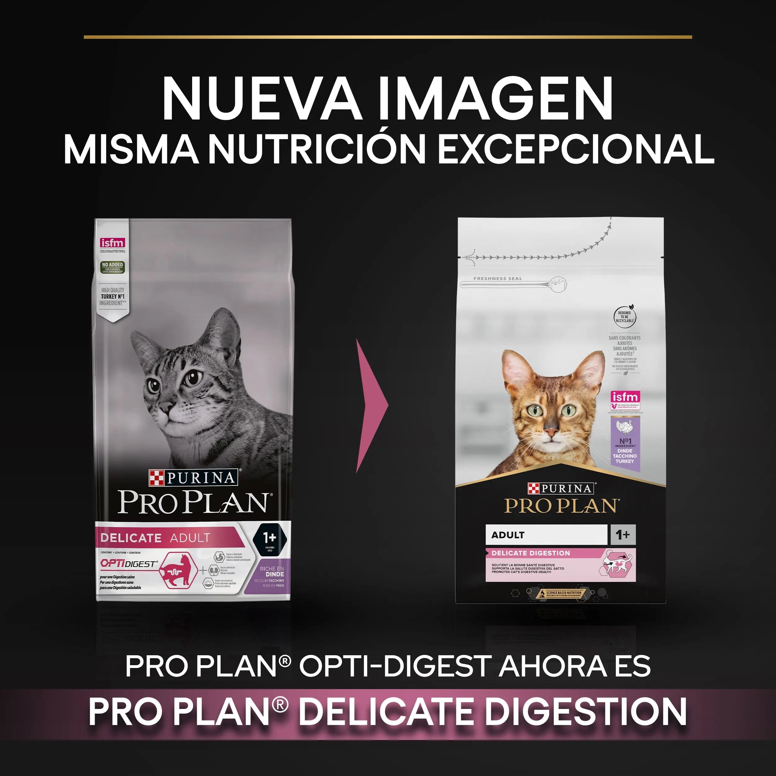 Pro Plan Cat Adult Delicate Digest Pavo 3 kg al mejor precio -todoastorenimal.com
