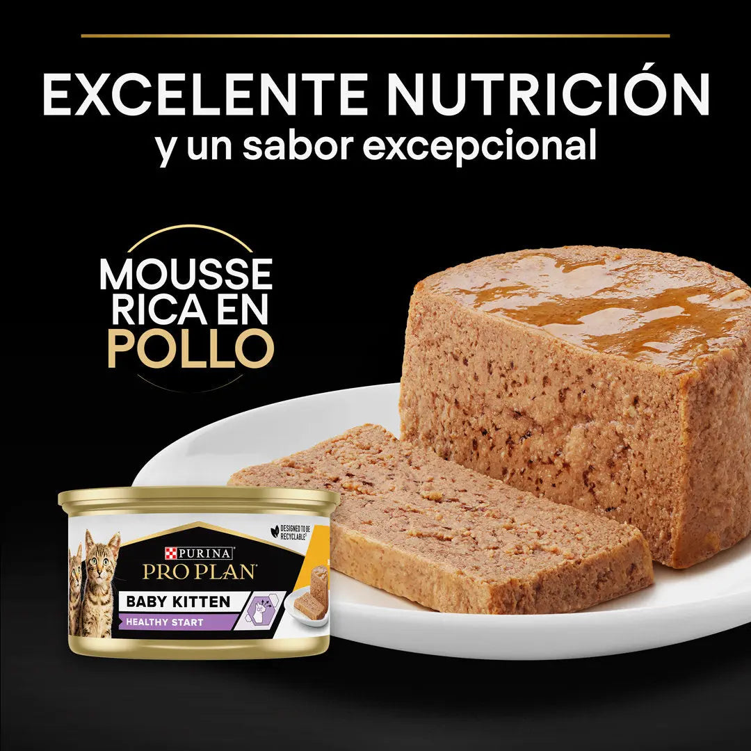 Pro Plan Cat Lata Baby Kitten Pollo 85 g al mejor precio -todoastorenimal.com