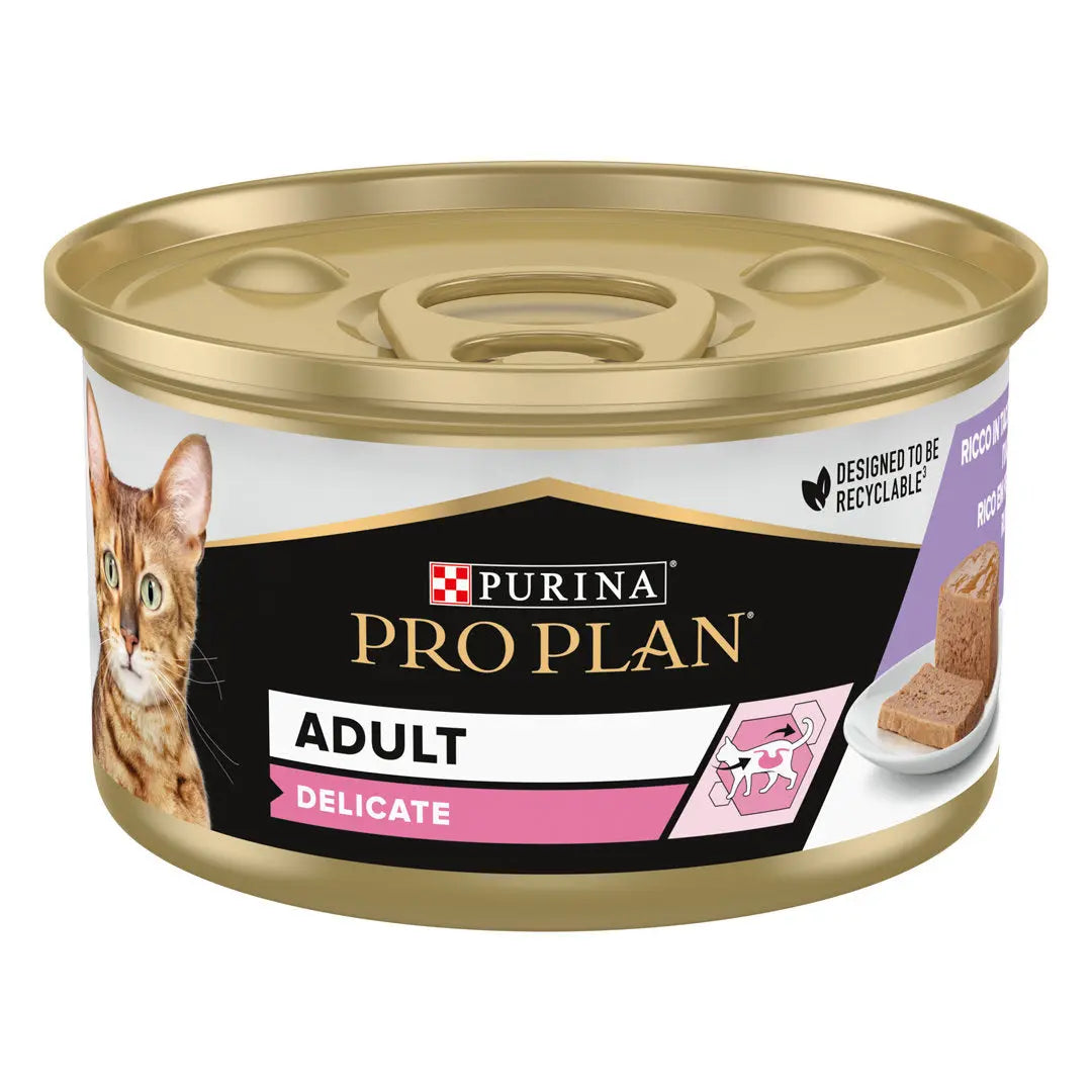 Pro Plan Cat Lata Delicate Pavo 85 g al mejor precio -todoastorenimal.com