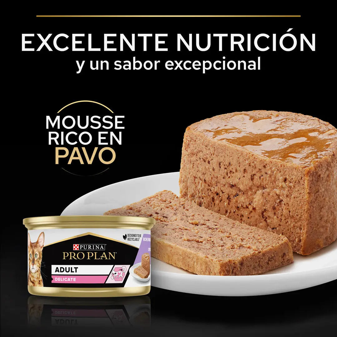 Pro Plan Cat Lata Delicate Pavo 85 g al mejor precio -todoastorenimal.com