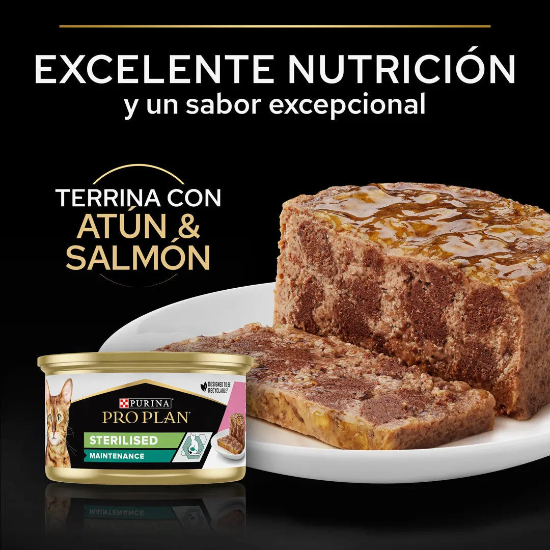 Pro Plan Cat Lata Sterilised Salmón&Atún 85 g al mejor precio -todoastorenimal.com