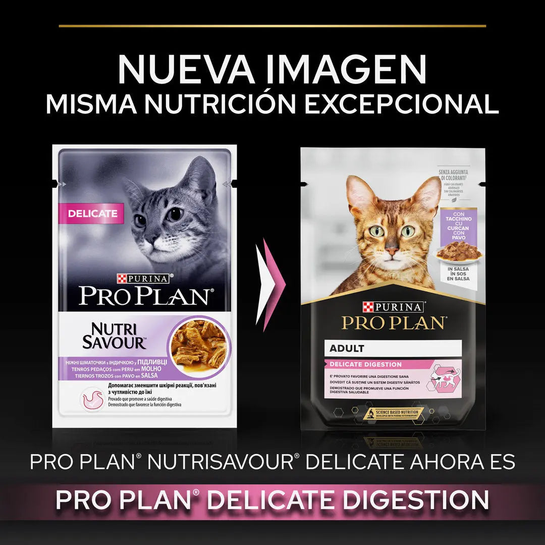 Pro Plan Cat Sobre Adult Delicate Pavo 85 g al mejor precio -todoastorenimal.com