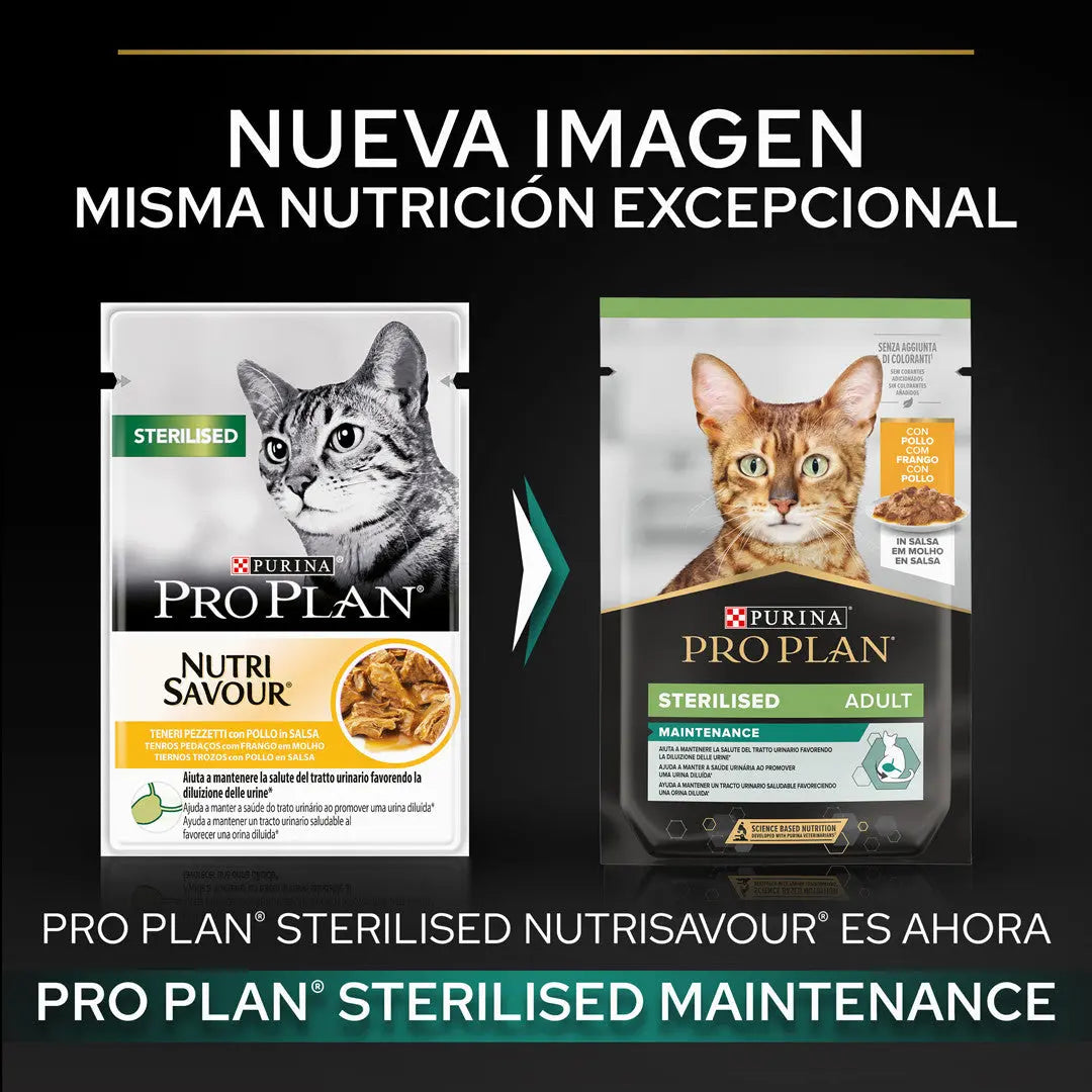 Pro Plan Cat Sobre Adult Sterilised Pollo 85 g al mejor precio -todoastorenimal.com