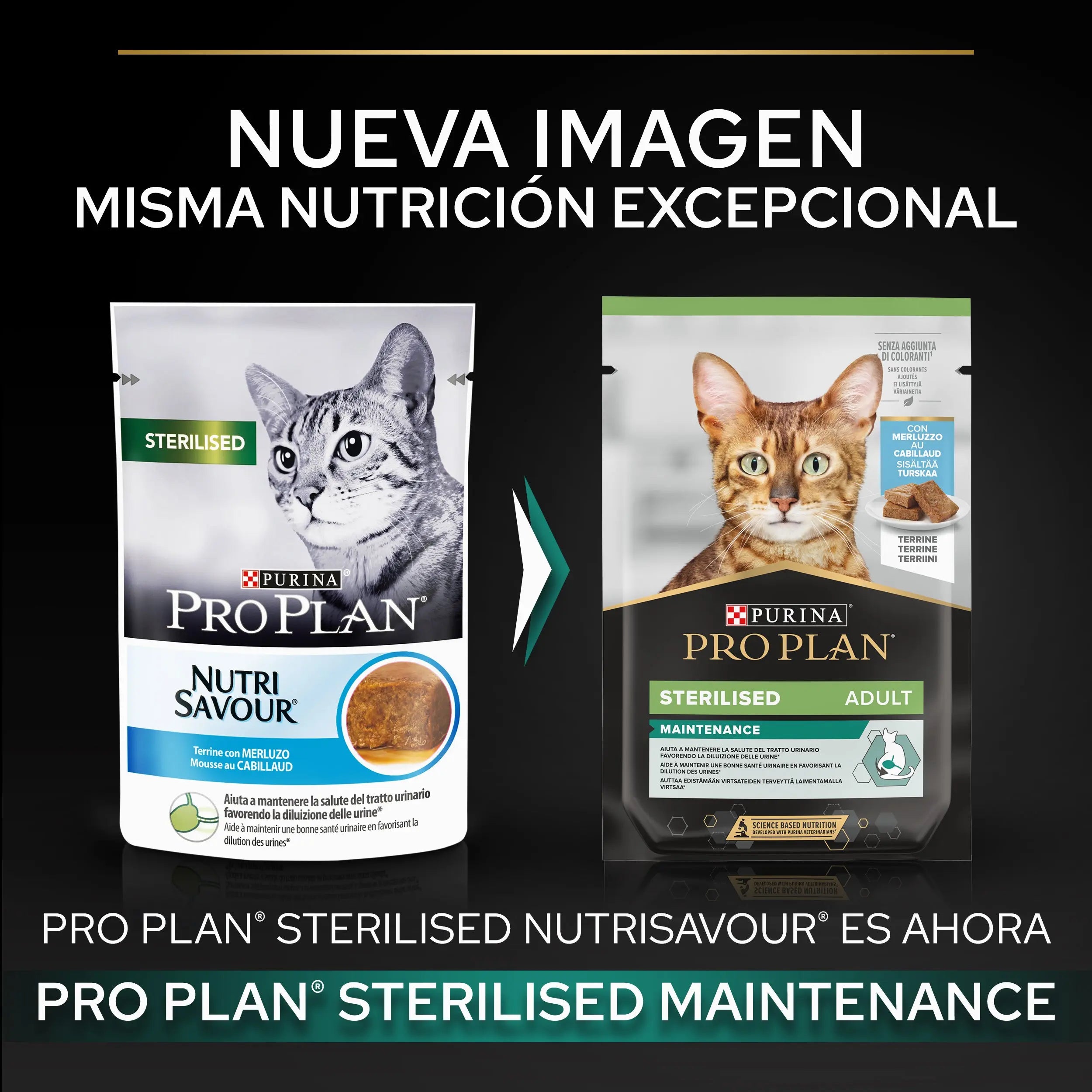 Pro Plan Cat Sobre Sterilised Bacalao Pack 10X75 g al mejor precio -todoastorenimal.com
