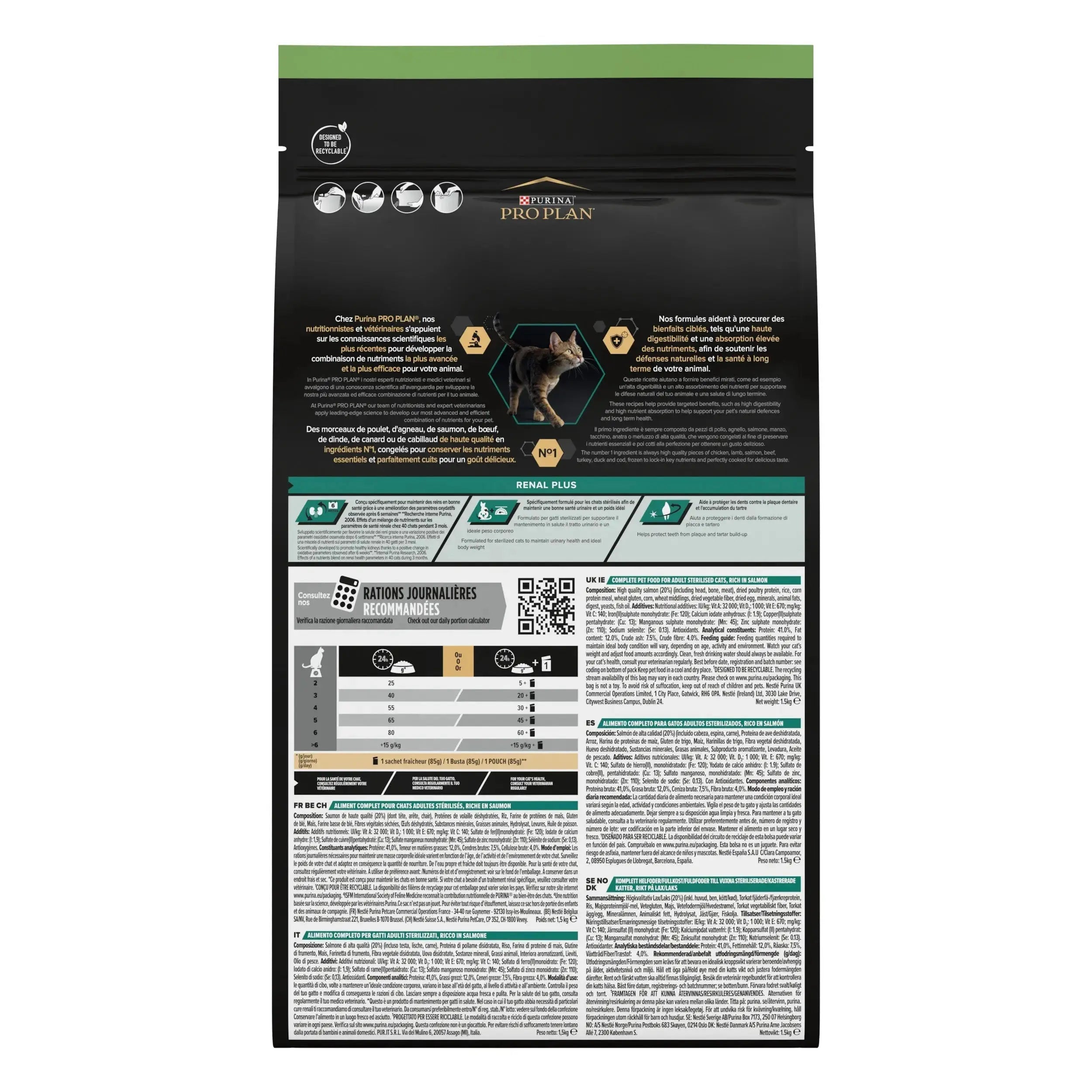 Pro Plan Cat Sterilized Adult Renal+ Salmón 10 kg al mejor precio -todoastorenimal.com