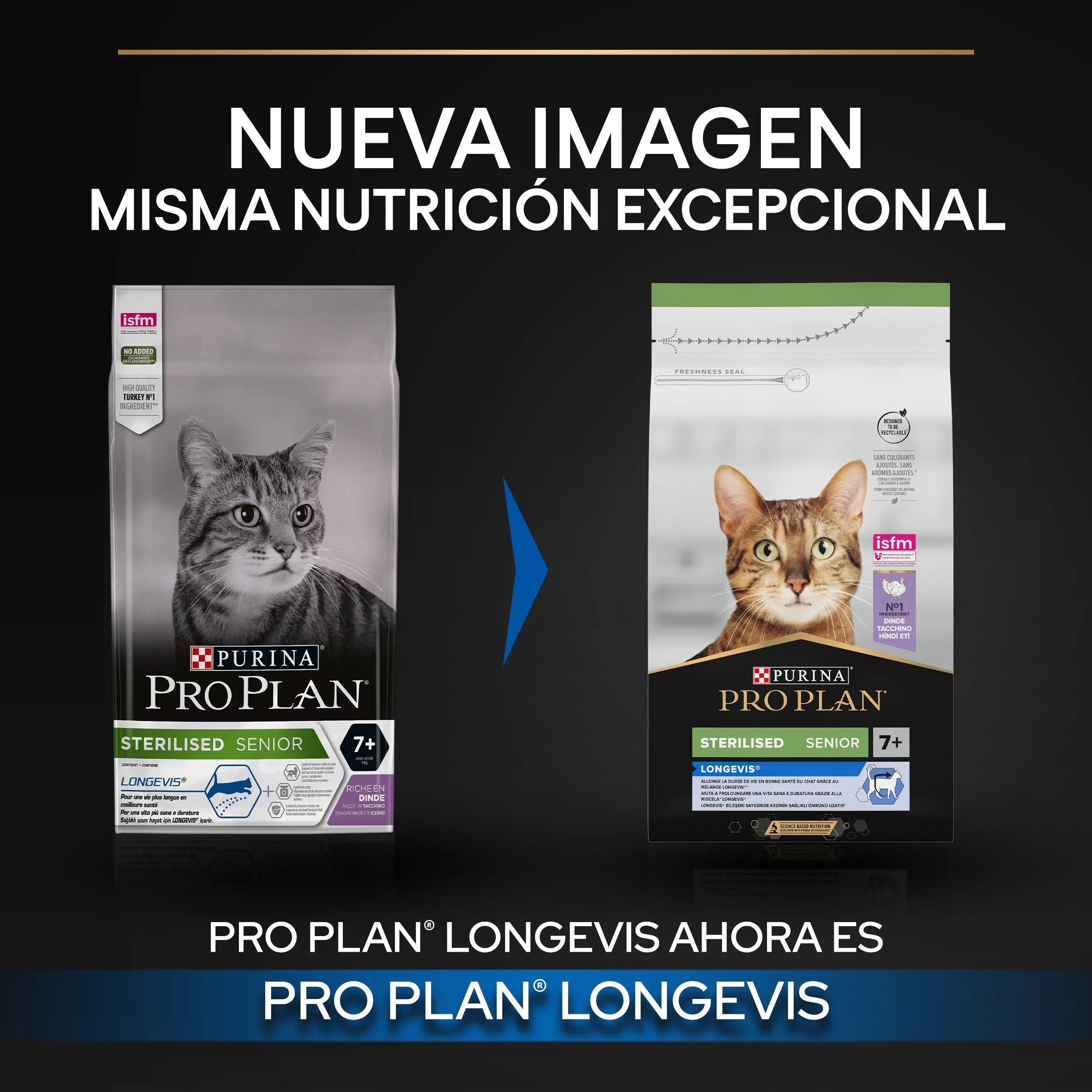 Pro Plan Cat Sterilized Senior 7+ Pavo 3 kg al mejor precio -todoastorenimal.com