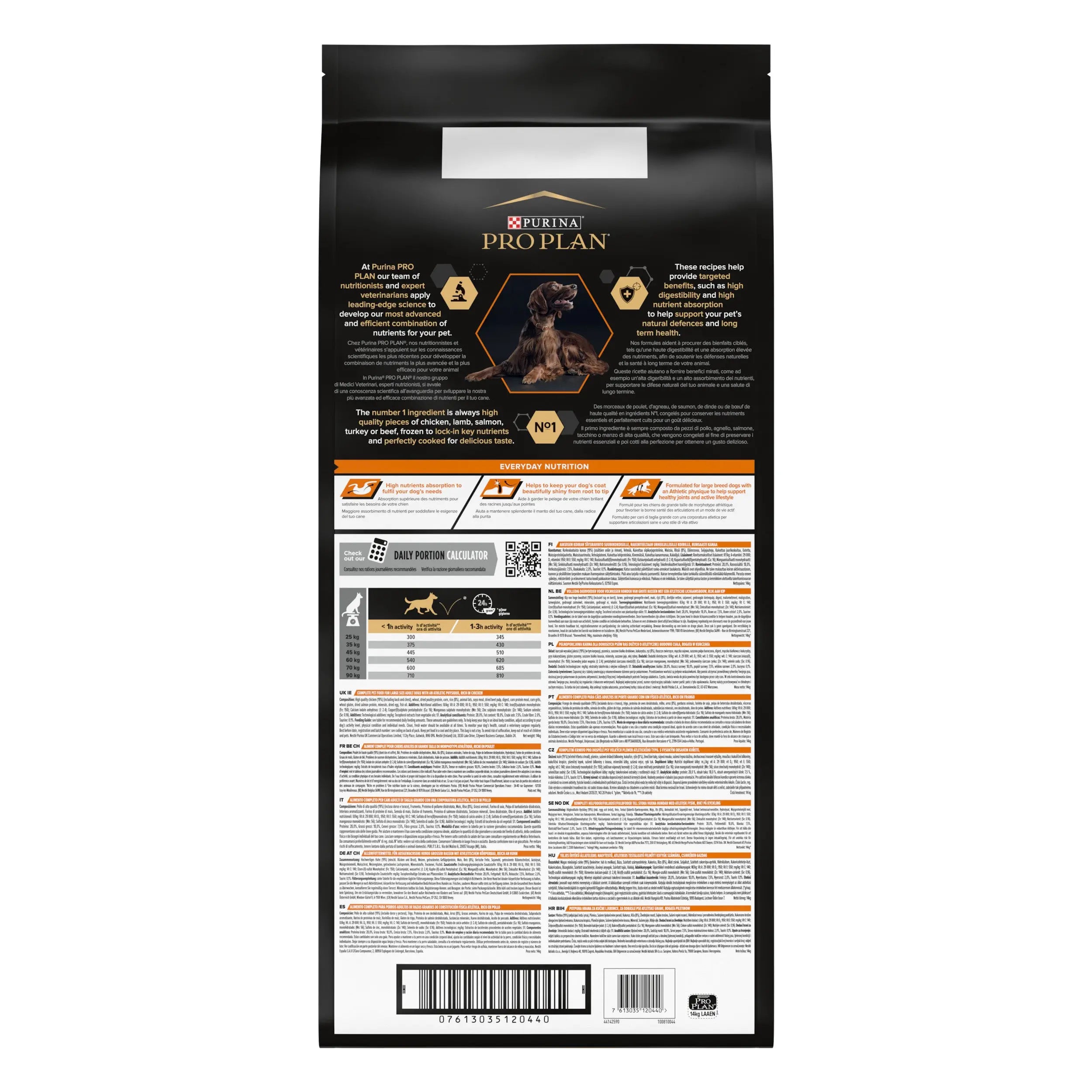 Pro Plan Dog Large Athletic Adult Pollo 14 kg al mejor precio -todoastorenimal.com