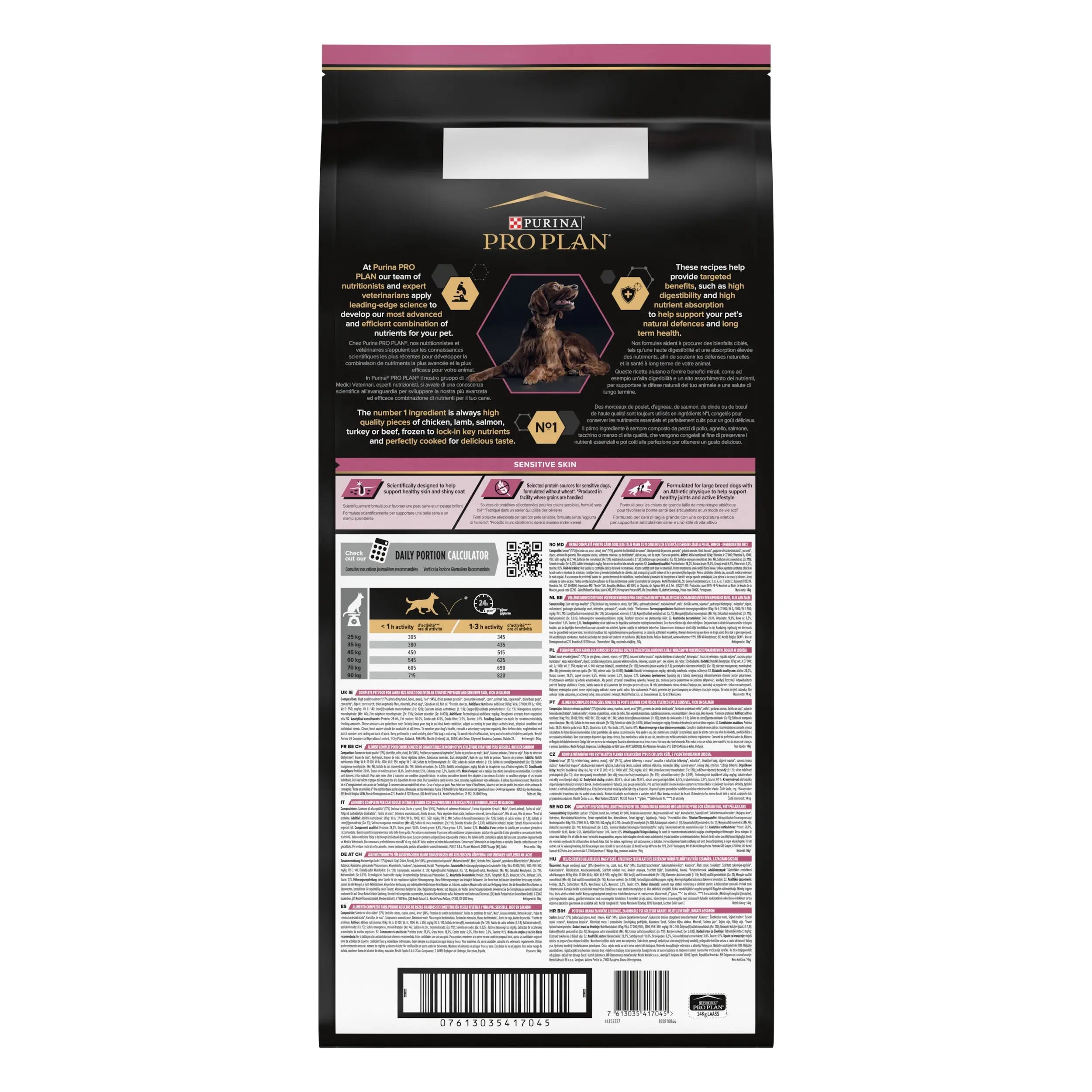 Pro Plan Dog Large Athletic Adult Skin Salmón 14 kg al mejor precio -todoastorenimal.com