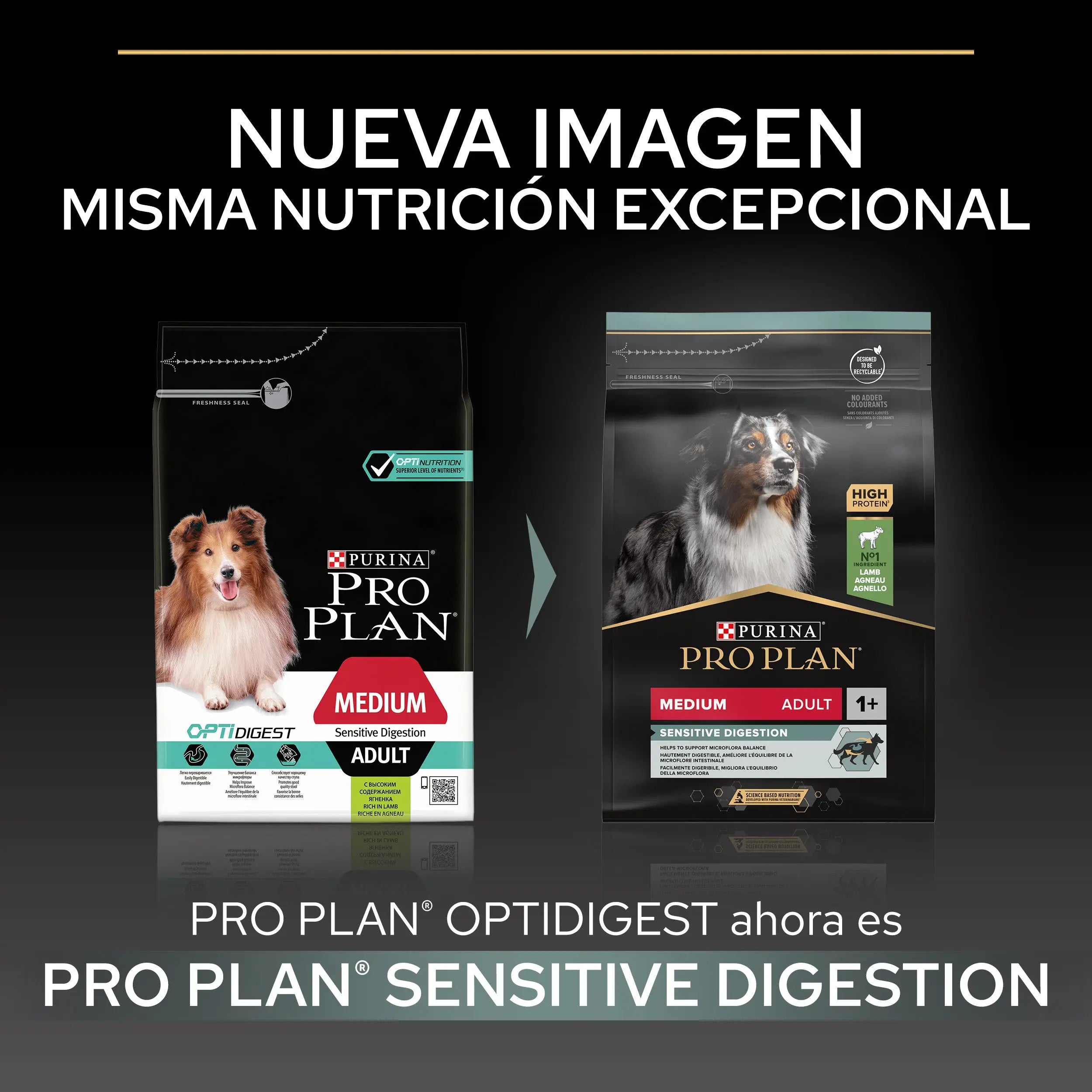 Pro Plan Dog Medium Adult Digest Cordero 3 kg al mejor precio -todoastorenimal.com