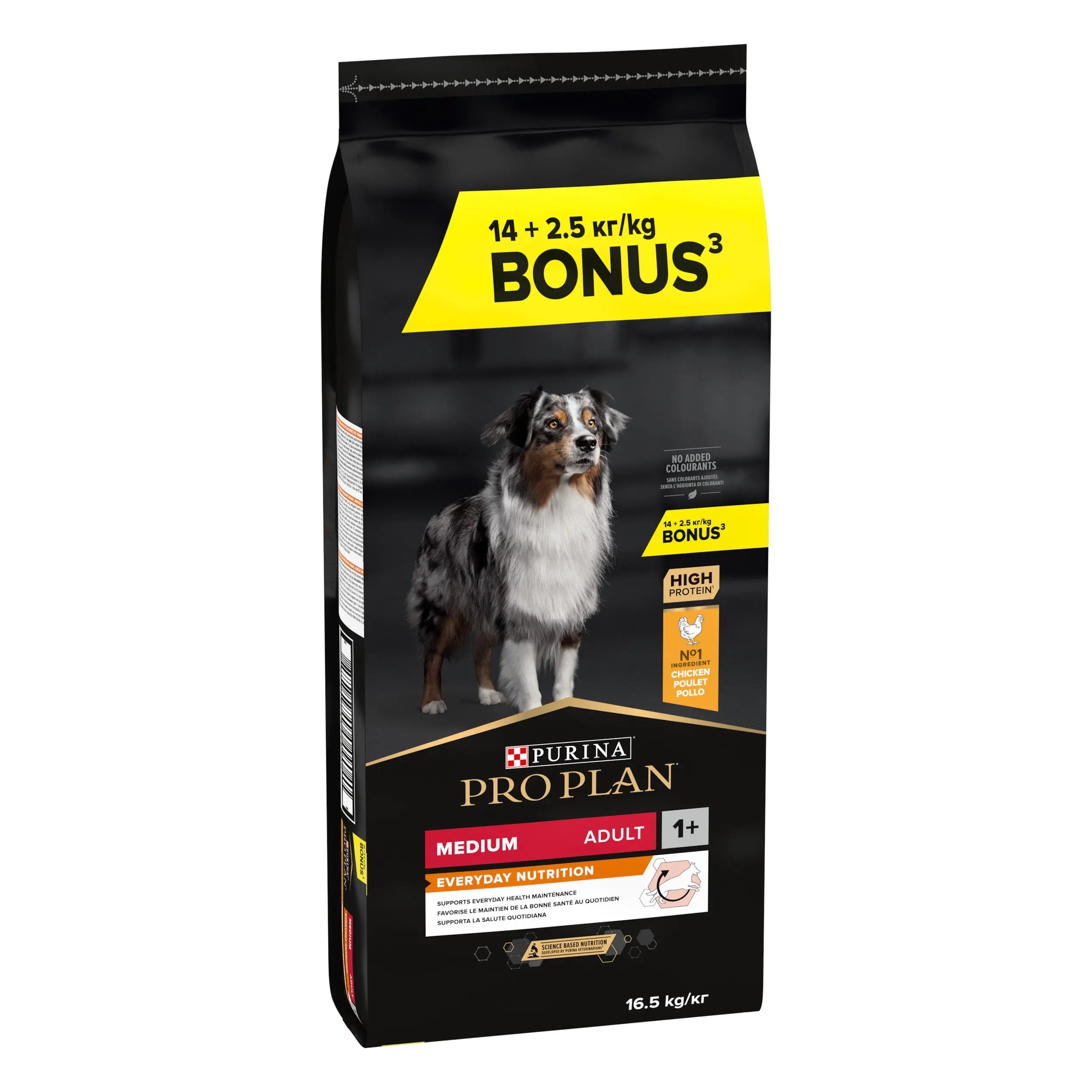 Pro Plan Dog Medium Adult Pollo 14 kg+2,5 kg gratis al mejor precio -todoastorenimal.com