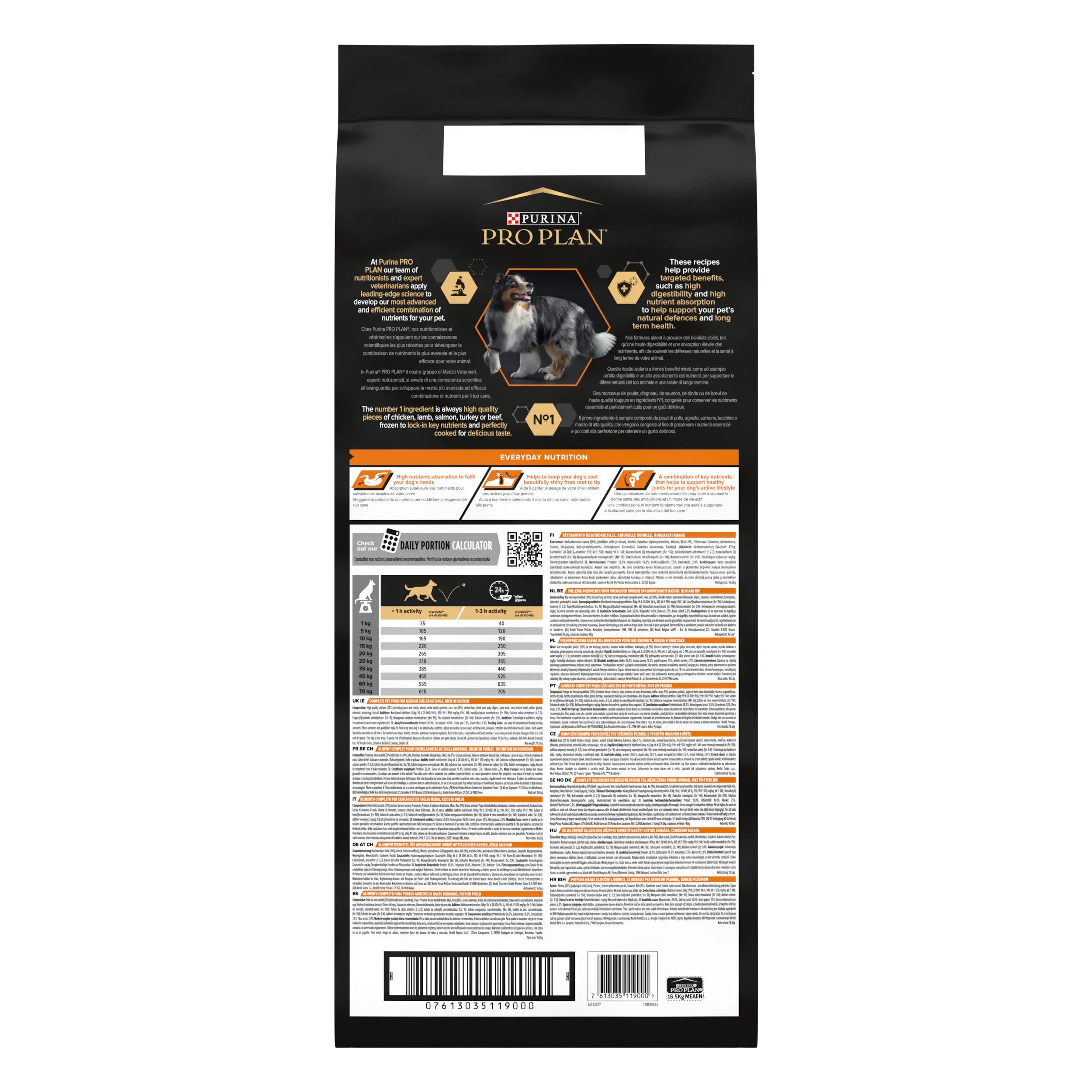 Pro Plan Dog Medium Adult Pollo 14 kg+2,5 kg gratis al mejor precio -todoastorenimal.com
