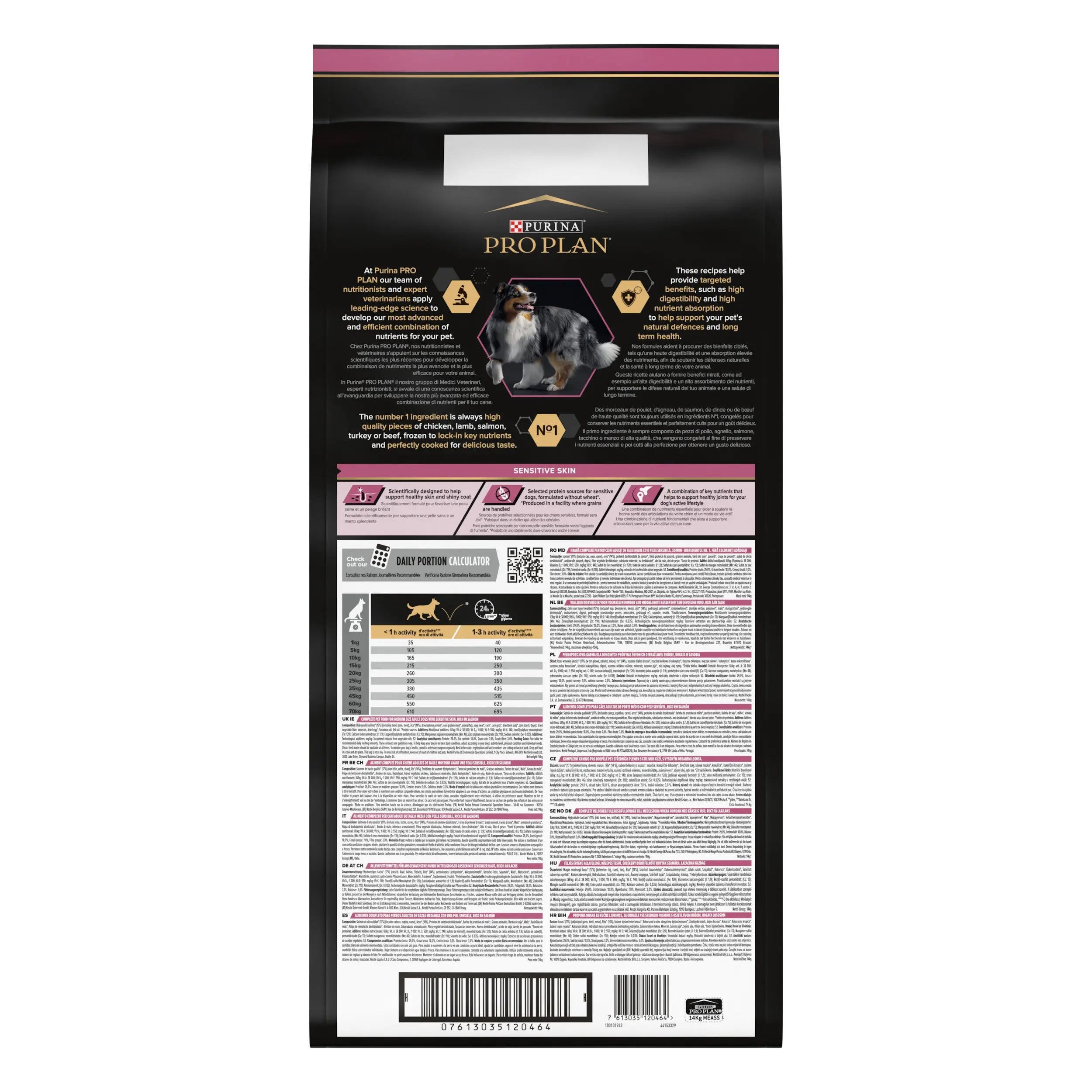 Pro Plan Dog Medium Adult Skin Salmón 14 kg al mejor precio -todoastorenimal.com