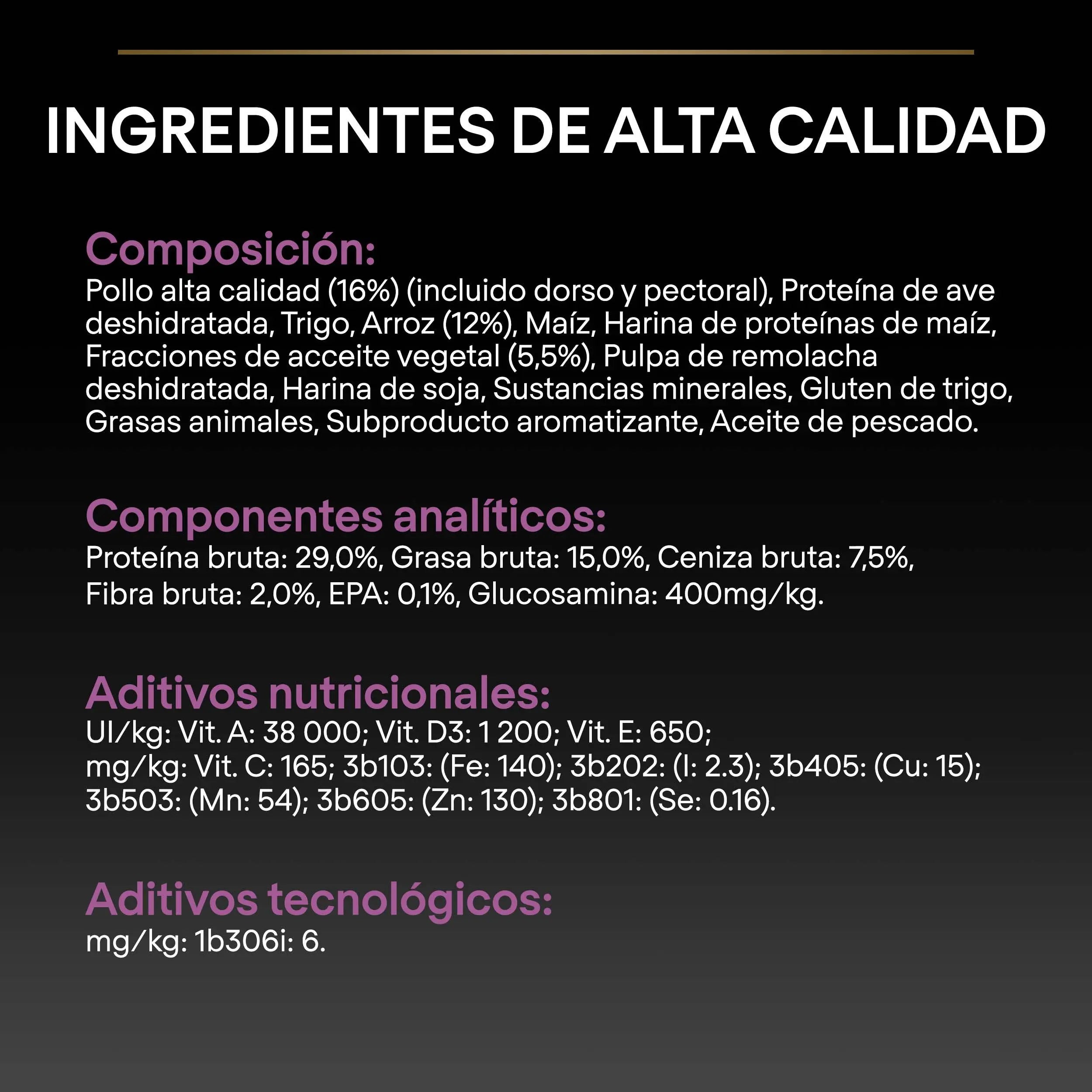 Pro Plan Dog Medium & Large Adult Agedefen 7+ Pollo 3 kg al mejor precio -todoastorenimal.com