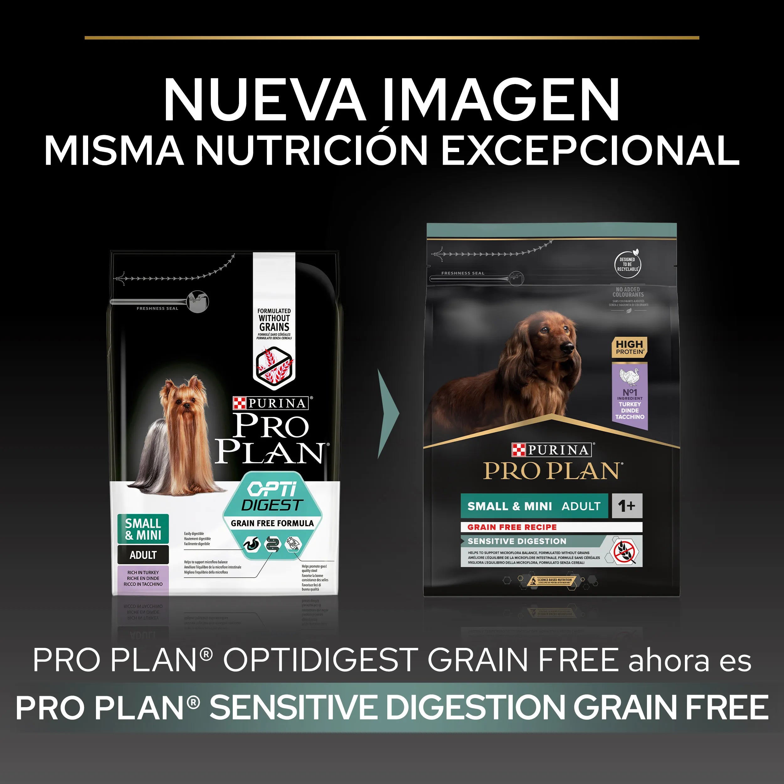 Pro Plan Small & Mini Adult Digest Grain Free Pavo Pienso para Perros al mejor precio -todoastorenimal.com