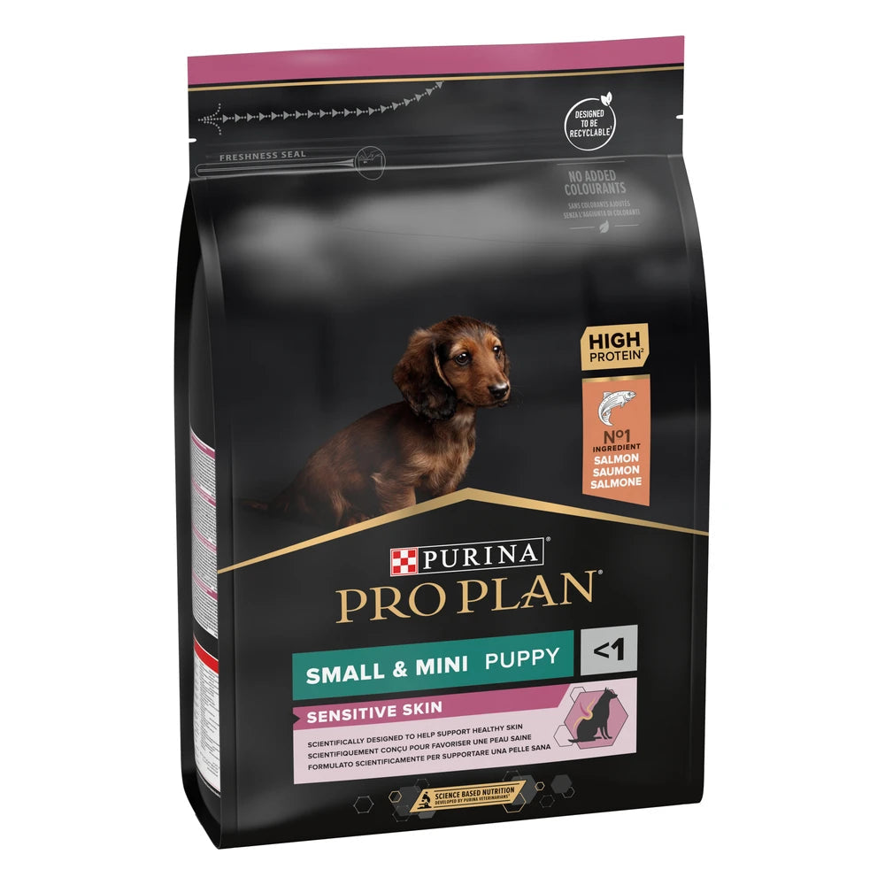 Pro Plan Small&Mini Puppy Sensitive Skin Salmón Pienso para Cachorros al mejor precio -todoastorenimal.com