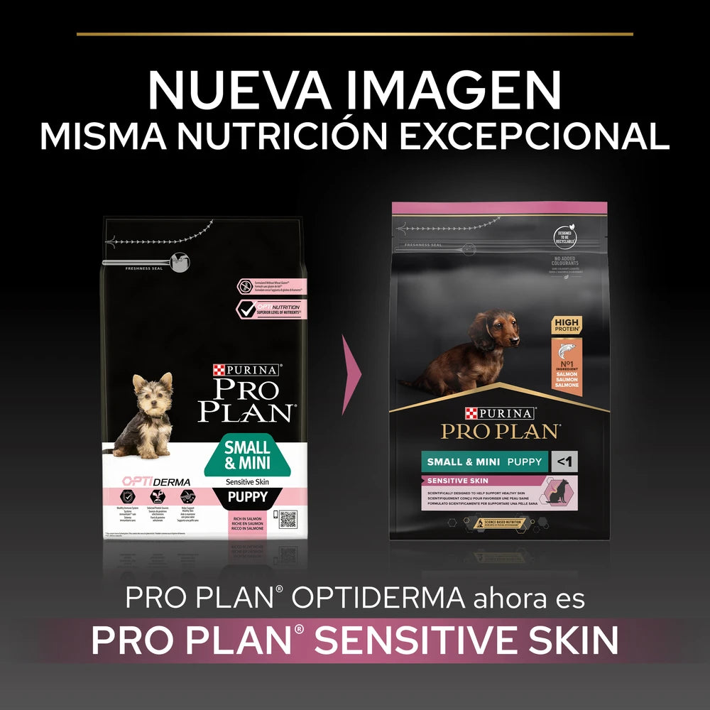 Pro Plan Small&Mini Puppy Sensitive Skin Salmón Pienso para Cachorros al mejor precio -todoastorenimal.com