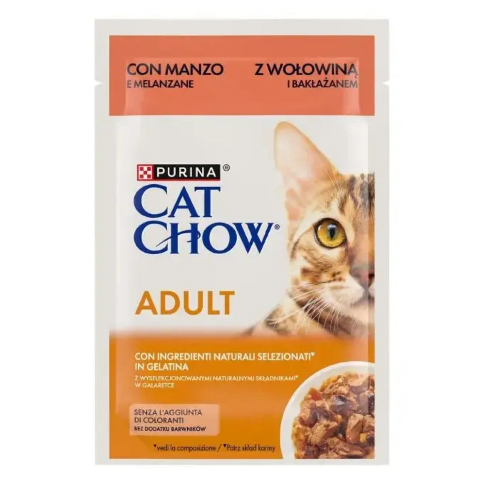 Purina Cat Chow Adult Sobre Comida Húmeda para Gatos 85g al mejor precio -todoastorenimal.com