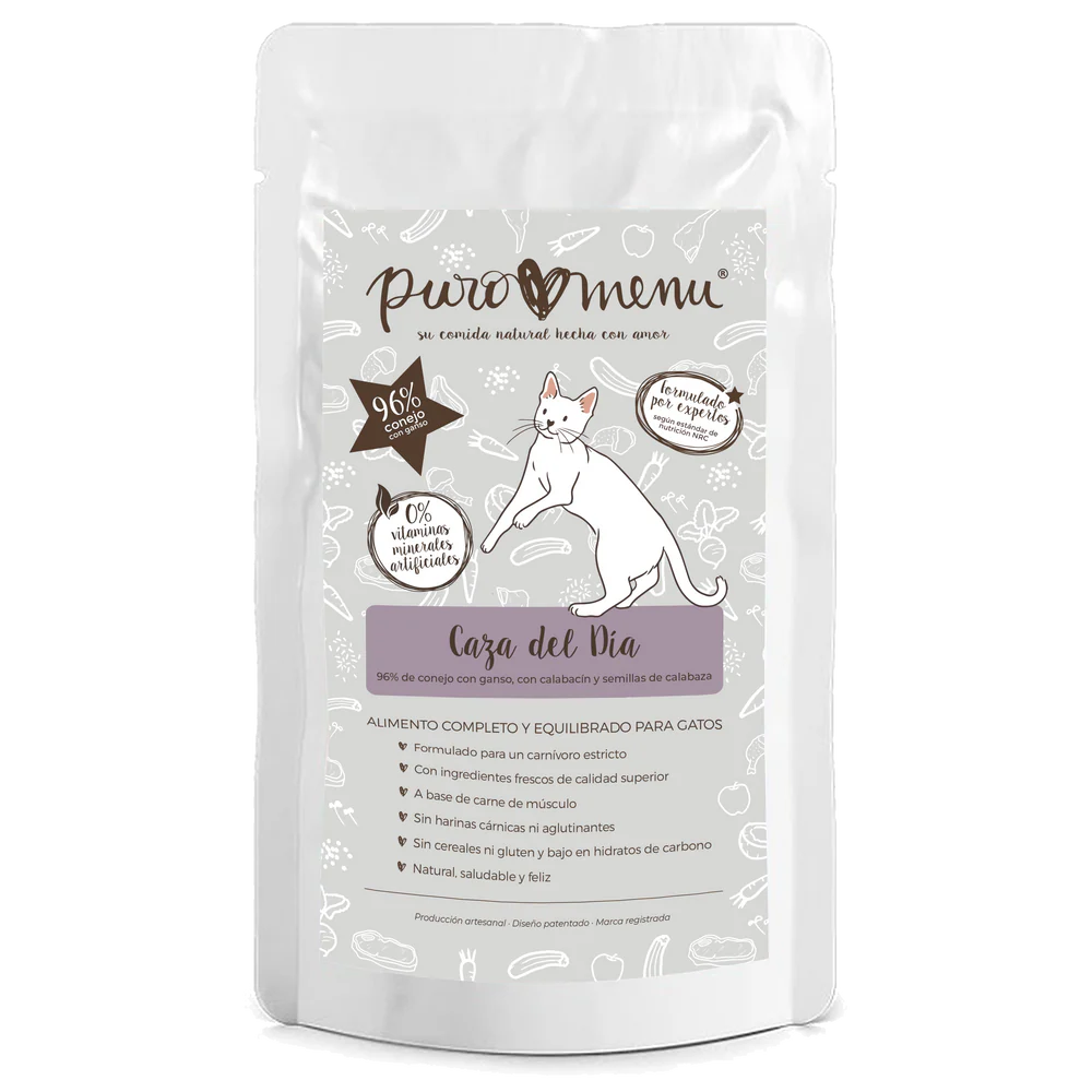 Puro Menú Caza del Día Comida Húmeda de Conejo para Gatos al mejor precio -todoastorenimal.com