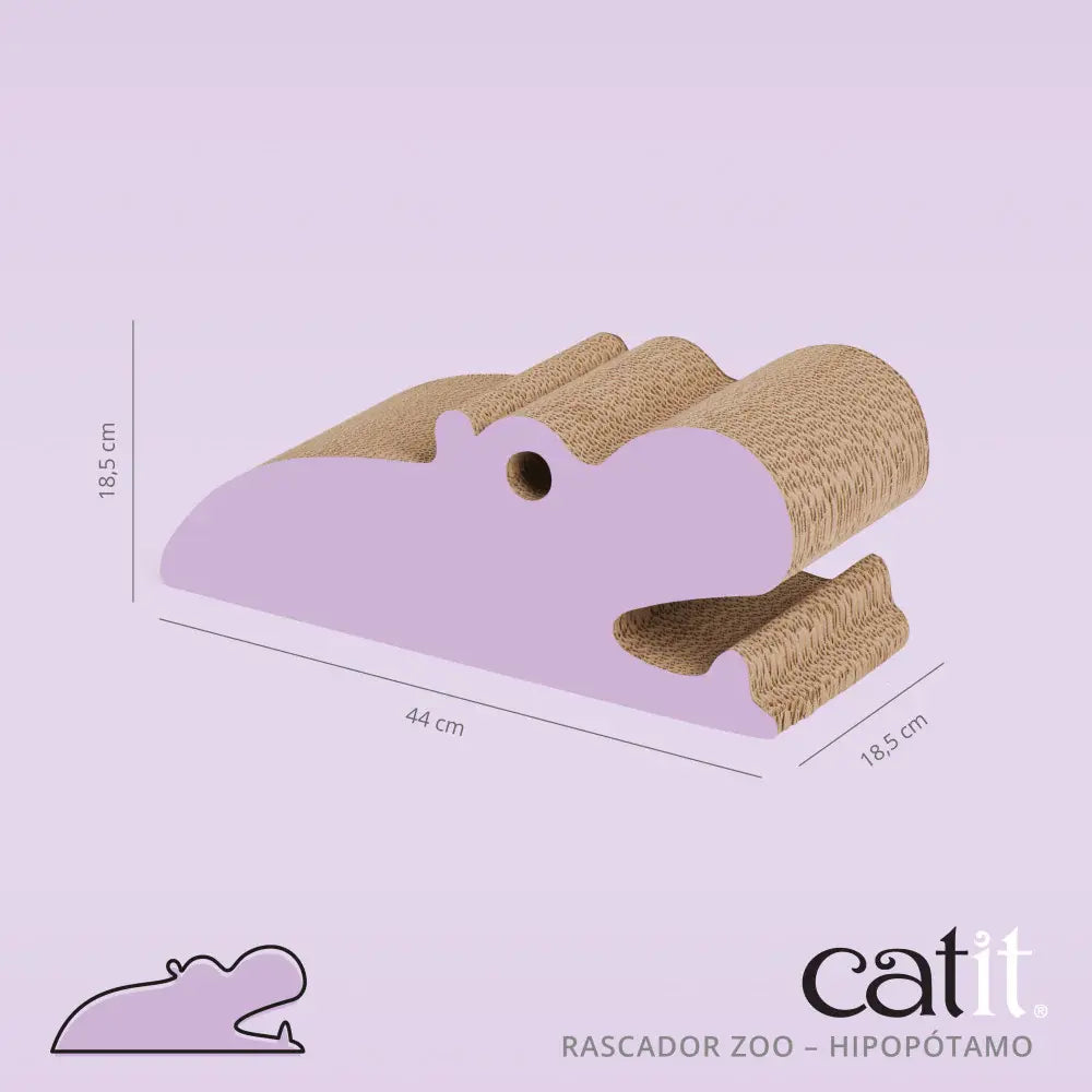 Rascador Catit Zoo Hipopotamo 18,5X18,5X44 cm al mejor precio -todoastorenimal.com