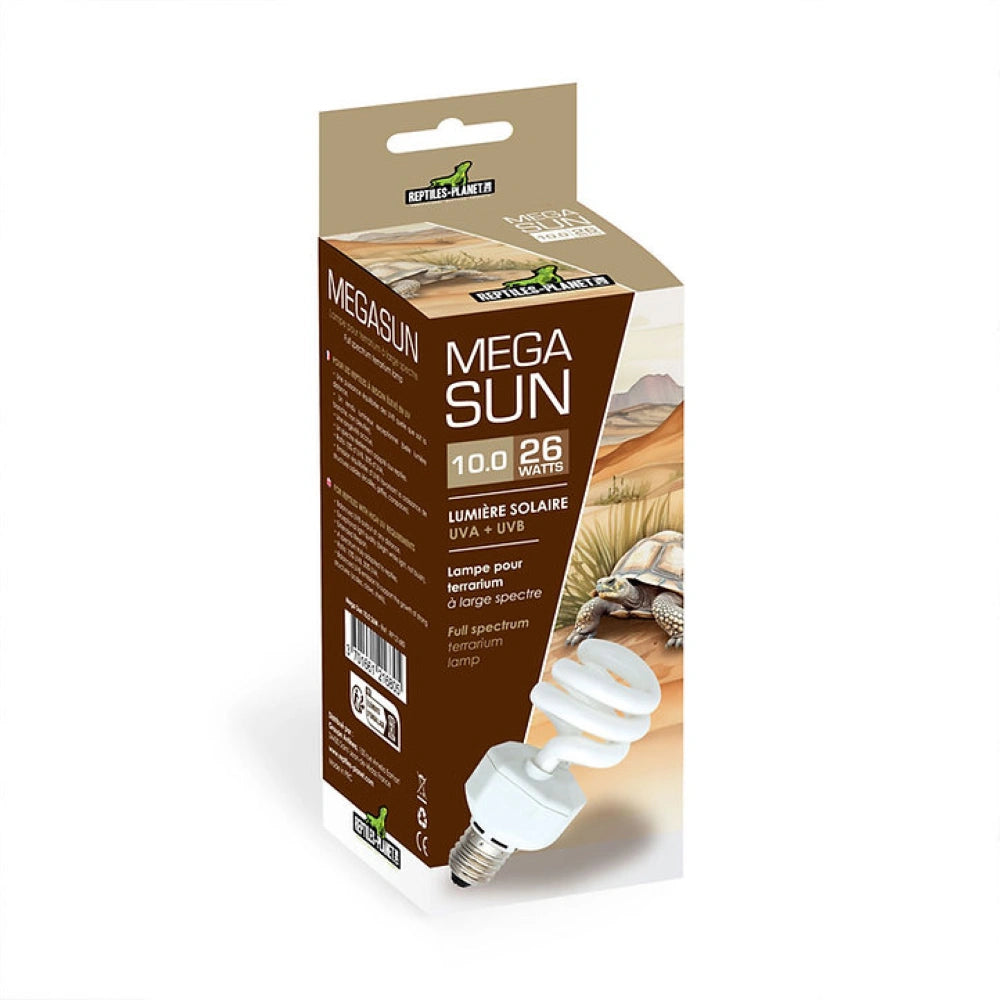 Repti-Planet Lámpara Megasun 10.0 para Reptiles 26W al mejor precio -todoastorenimal.com