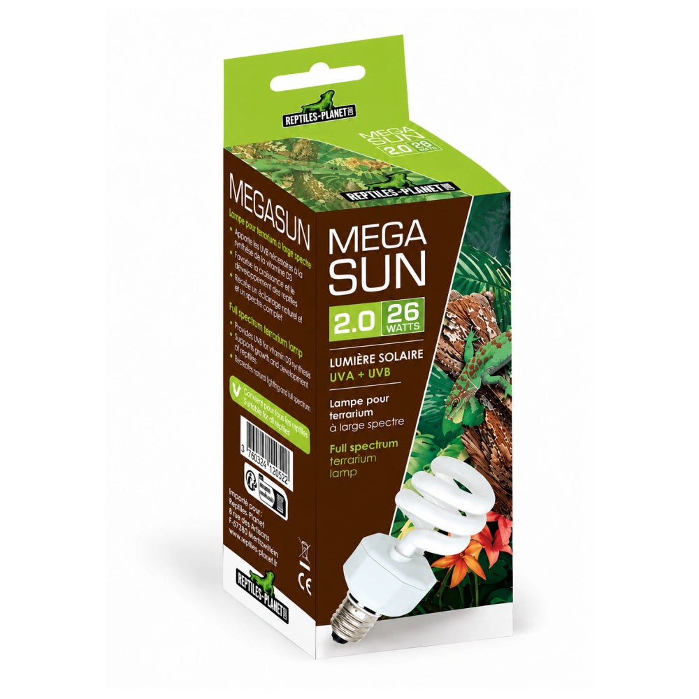 Repti-Planet Lámpara Megasun 2.0 para Reptiles al mejor precio -todoastorenimal.com