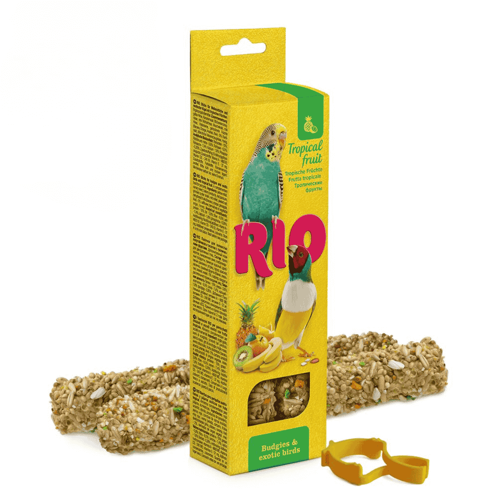 Rio Barritas con Fruta Tropical Periquitos y Aves Exóticas 2x40 g al mejor precio -todoastorenimal.com