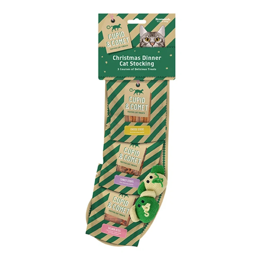 Rosewood Christmas Dinner Stocking Snack de Navidad para Gatos al mejor precio -todoastorenimal.com
