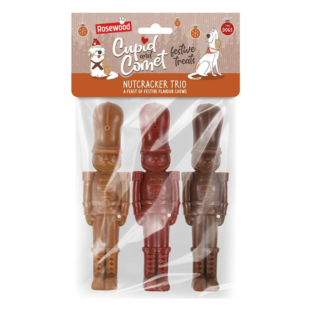 Rosewood Nutcracker Trio Snack Natural para Perros 3x45g al mejor precio -todoastorenimal.com