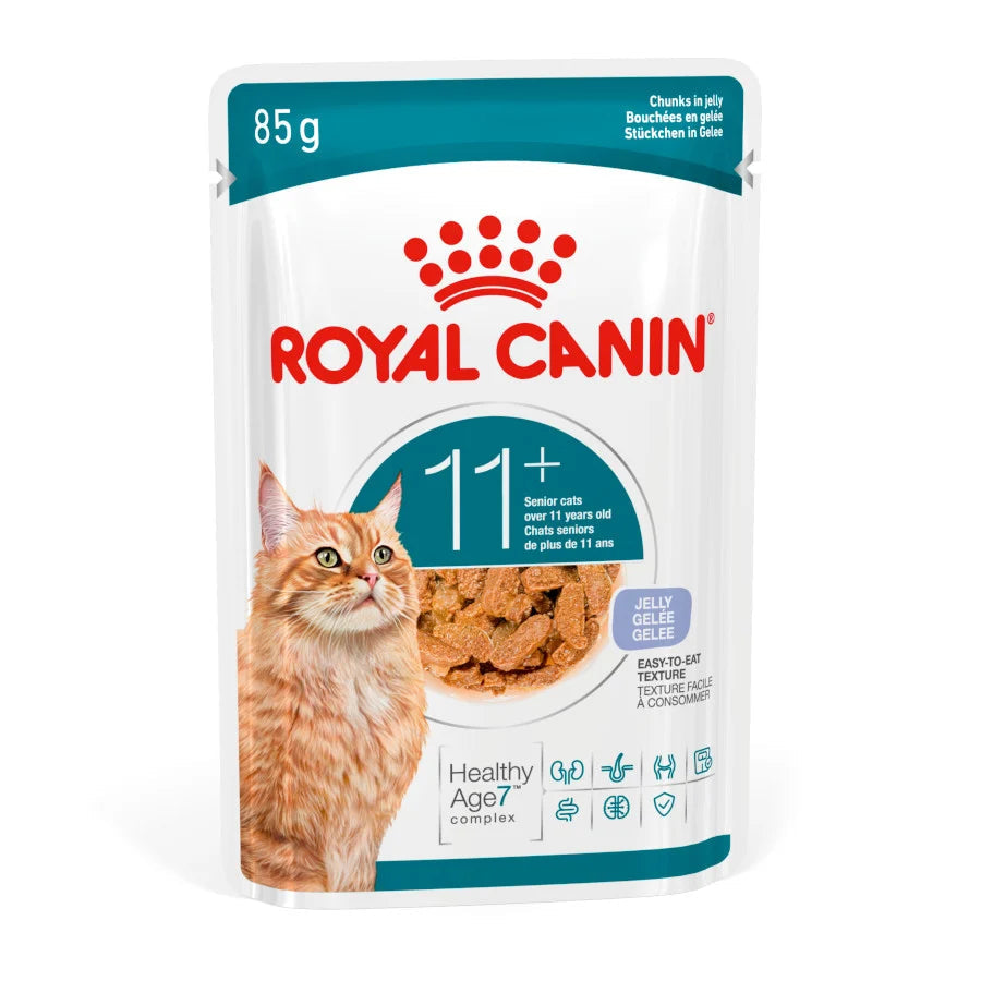 Royal Canin Ageing 11+ Comida Húmeda en Gelatina para Gatos 85 g al mejor precio -todoastorenimal.com