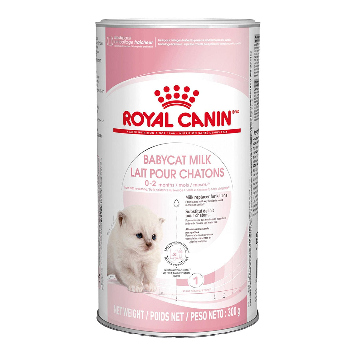 Royal Canin Babycat Milk 300 g Kit Leche en Polvo para Gatitos al mejor precio -todoastorenimal.com