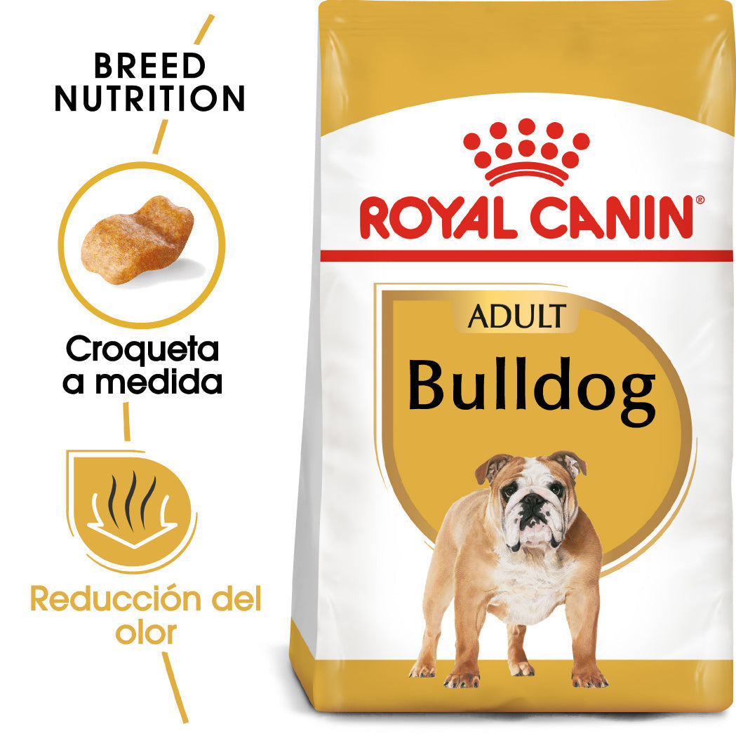Royal Canin Bulldog Inglés Pienso para Perros de Raza Bulldog Adultos al mejor precio -todoastorenimal.com