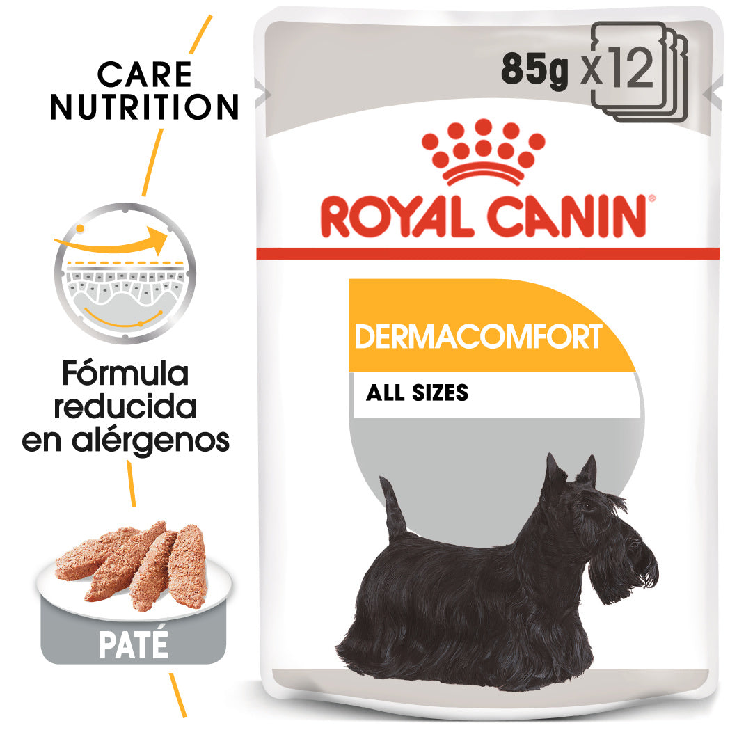 Royal Canin Dermacomfort Care Paté 85 g Comida Húmeda para Perros al mejor precio -todoastorenimal.com