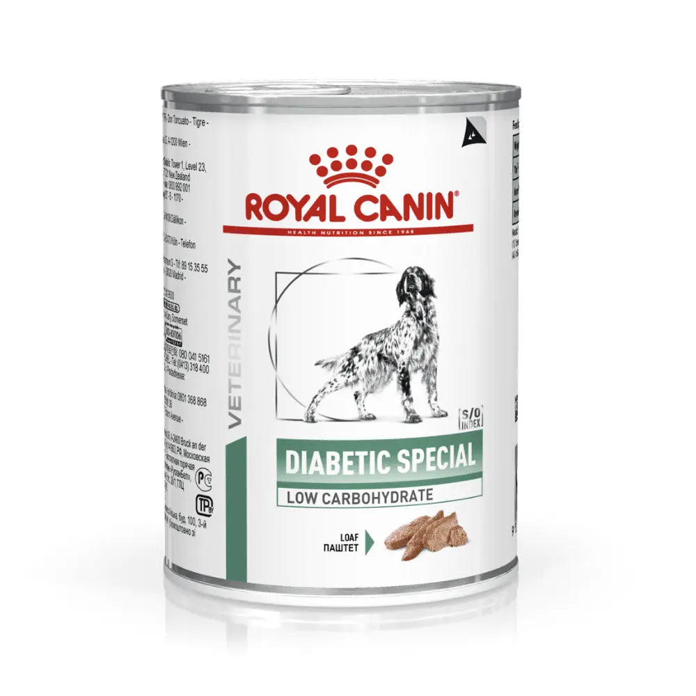 Royal Canin Diabetic Special Paté Low Carbohydrate 410 g Dieta Veterinaria Húmeda para Perros al mejor precio -todoastorenimal.com
