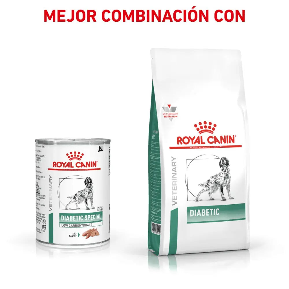 Royal Canin Diabetic Special Paté Low Carbohydrate 410 g Dieta Veterinaria Húmeda para Perros al mejor precio -todoastorenimal.com