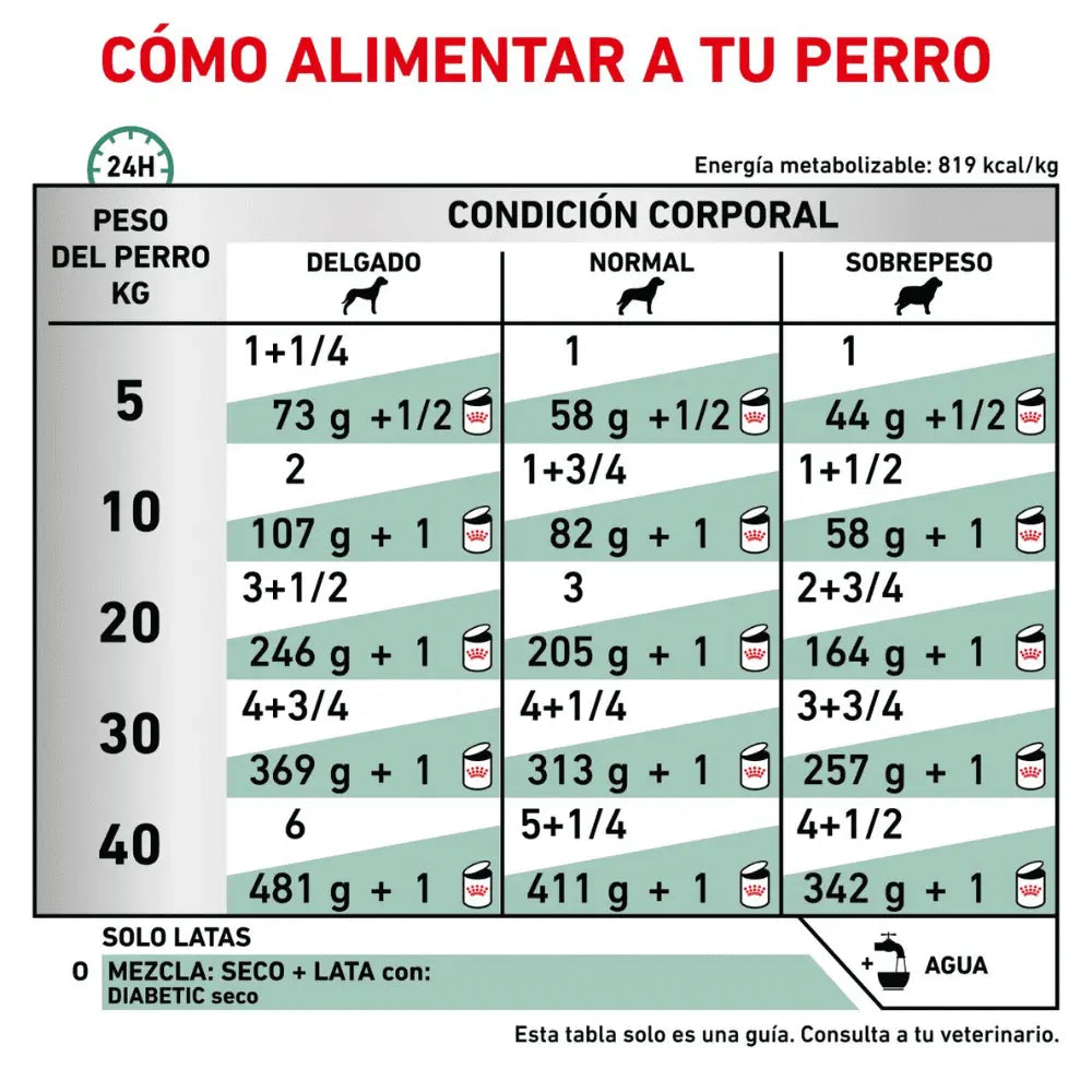 Royal Canin Diabetic Special Paté Low Carbohydrate 410 g Dieta Veterinaria Húmeda para Perros al mejor precio -todoastorenimal.com