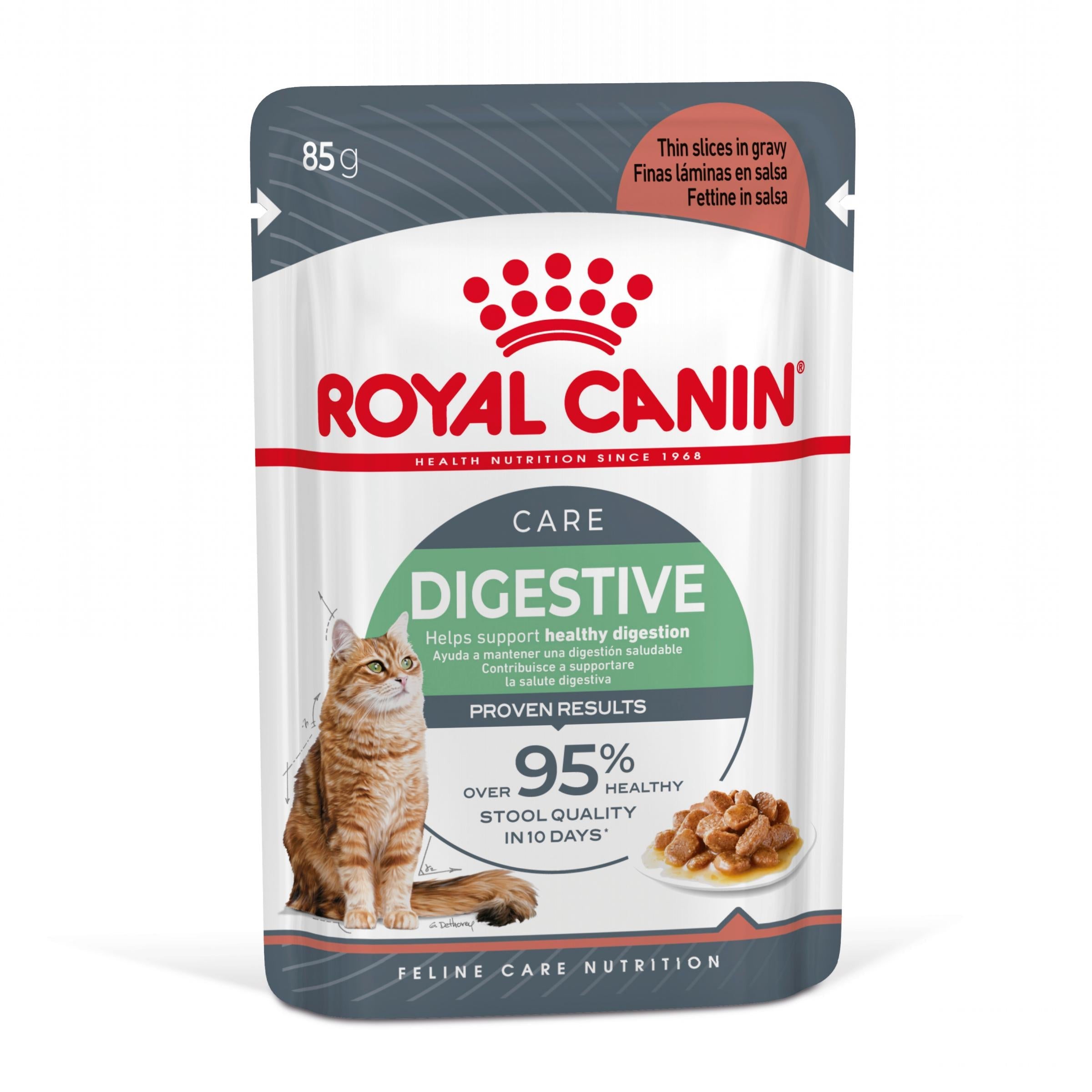 Royal Canin Digestive Care Finas Láminas en Salsa 85 g Húmedo para Gatos al mejor precio -todoastorenimal.com